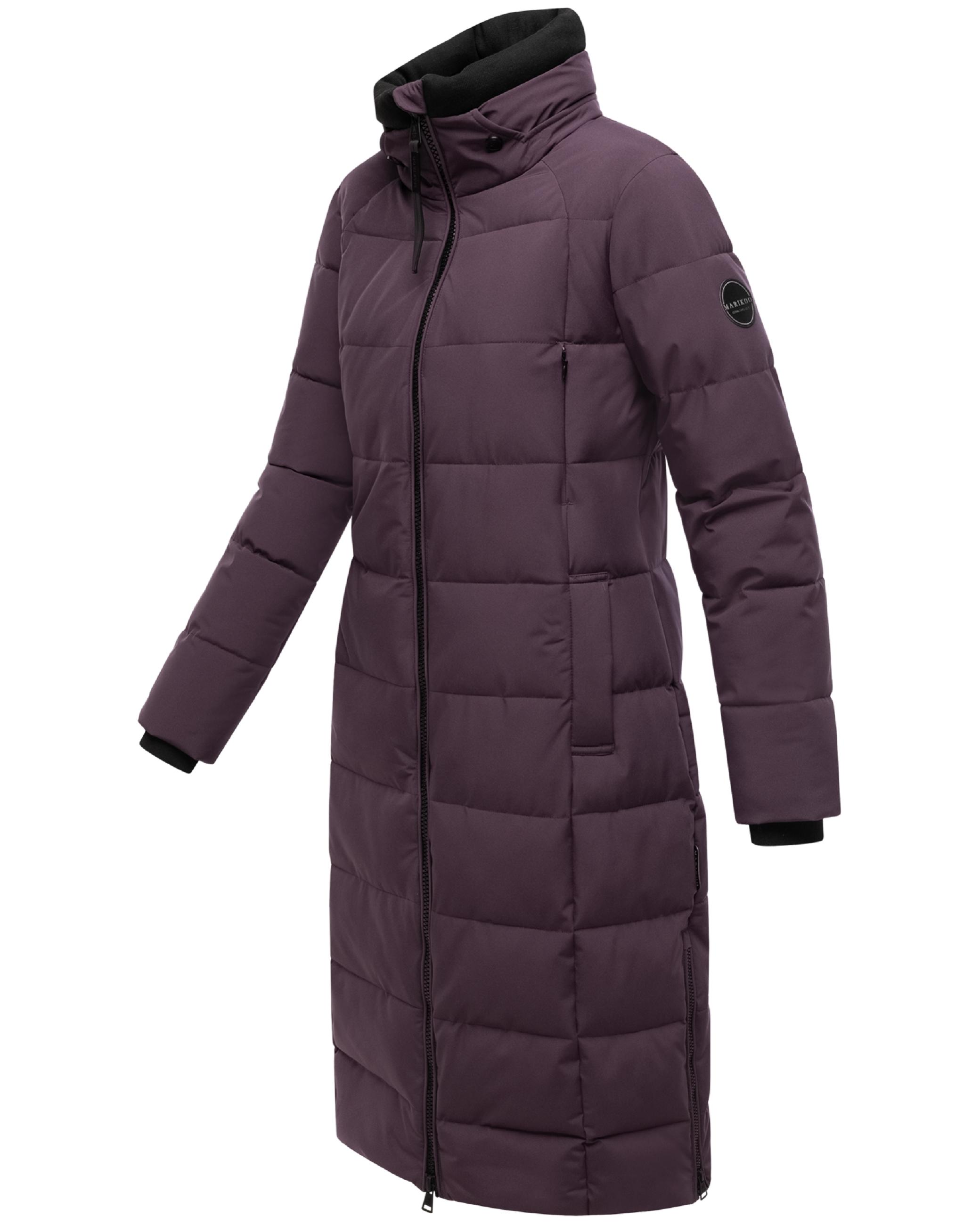 Winter Steppmantel mit Kapuze "Lanitaa XVI" Dusty Plum