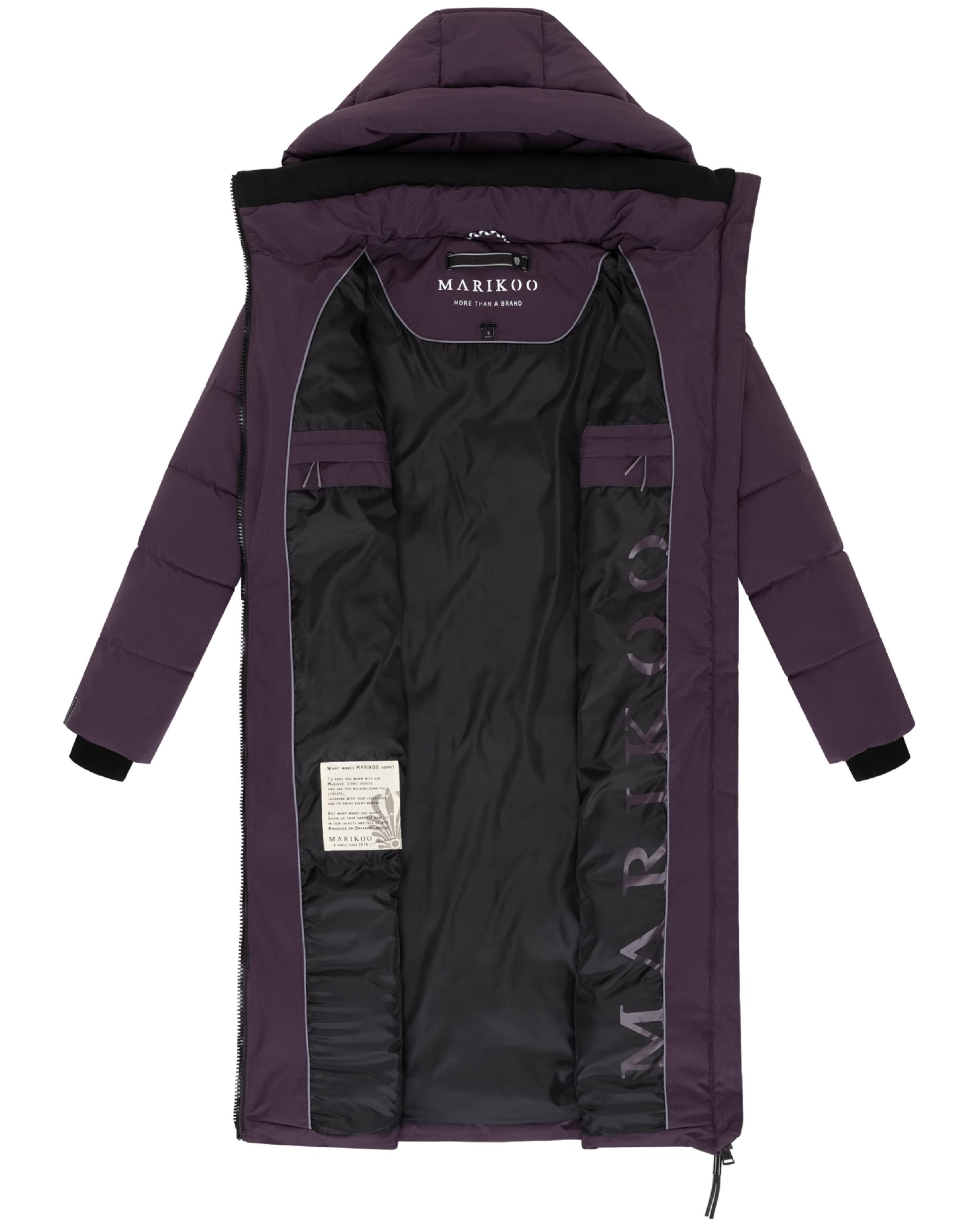 Winter Steppmantel mit Kapuze "Lanitaa XVI" Dusty Plum