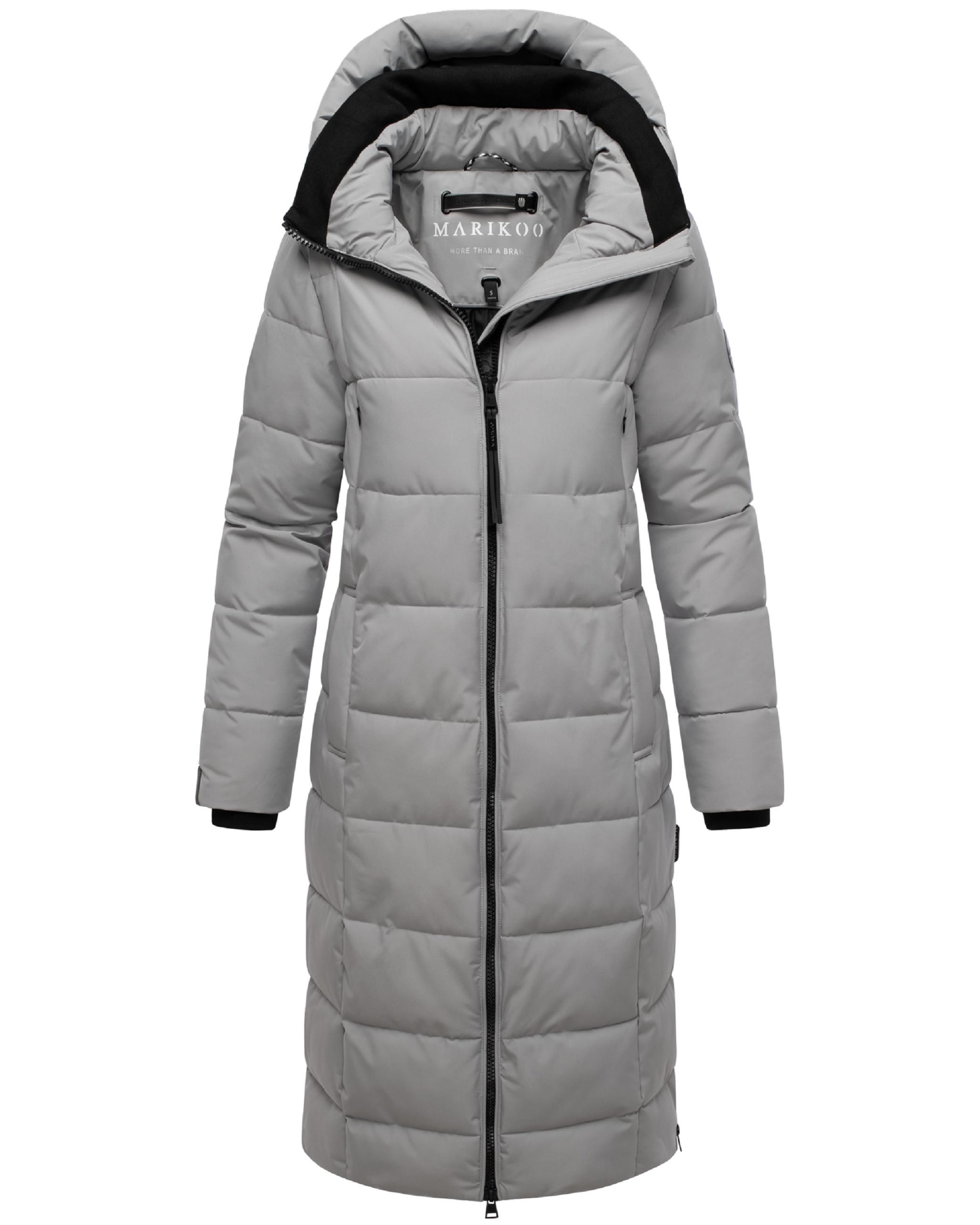 Winter Steppmantel mit Kapuze "Lanitaa XVI" Grey