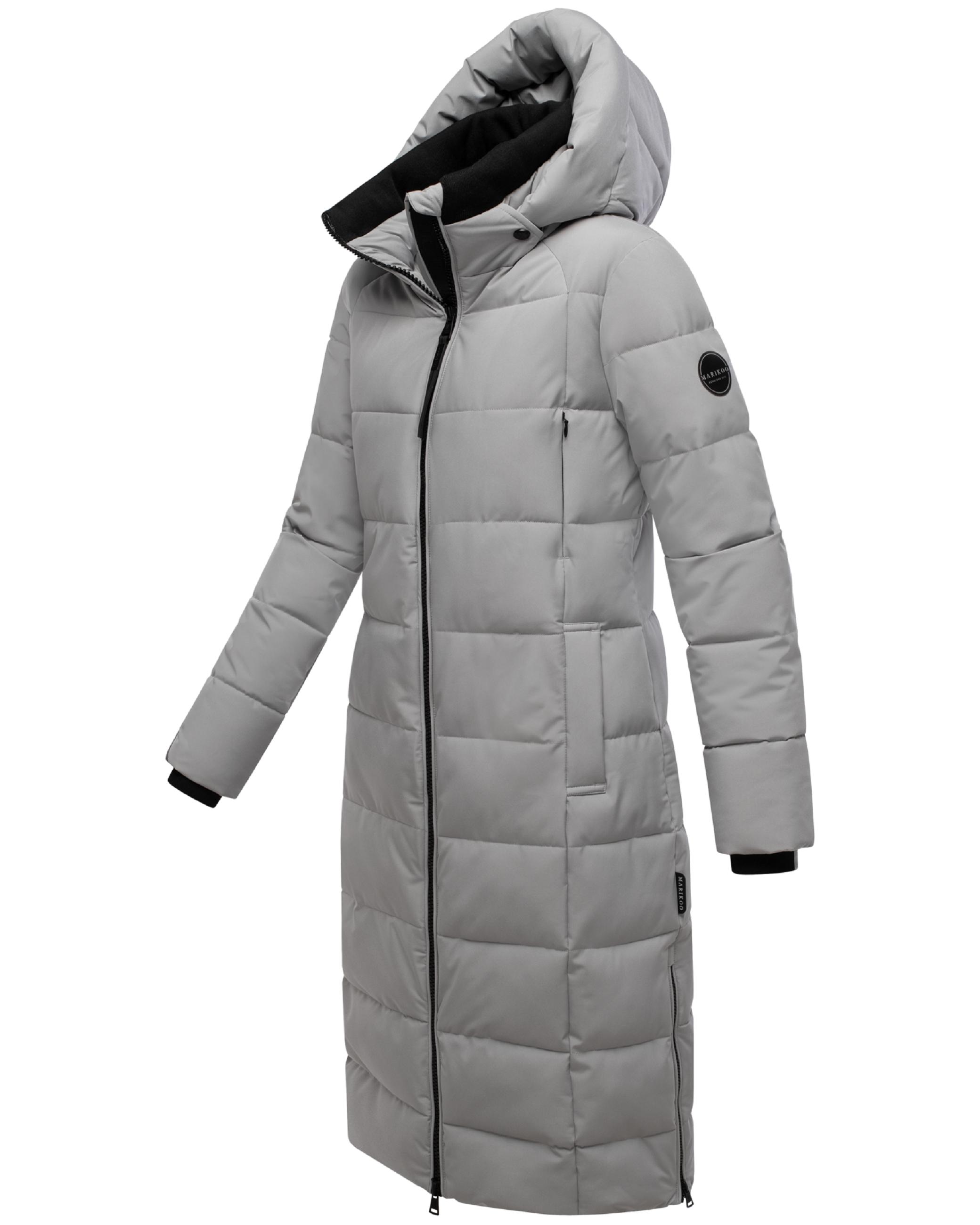 Winter Steppmantel mit Kapuze "Lanitaa XVI" Grey