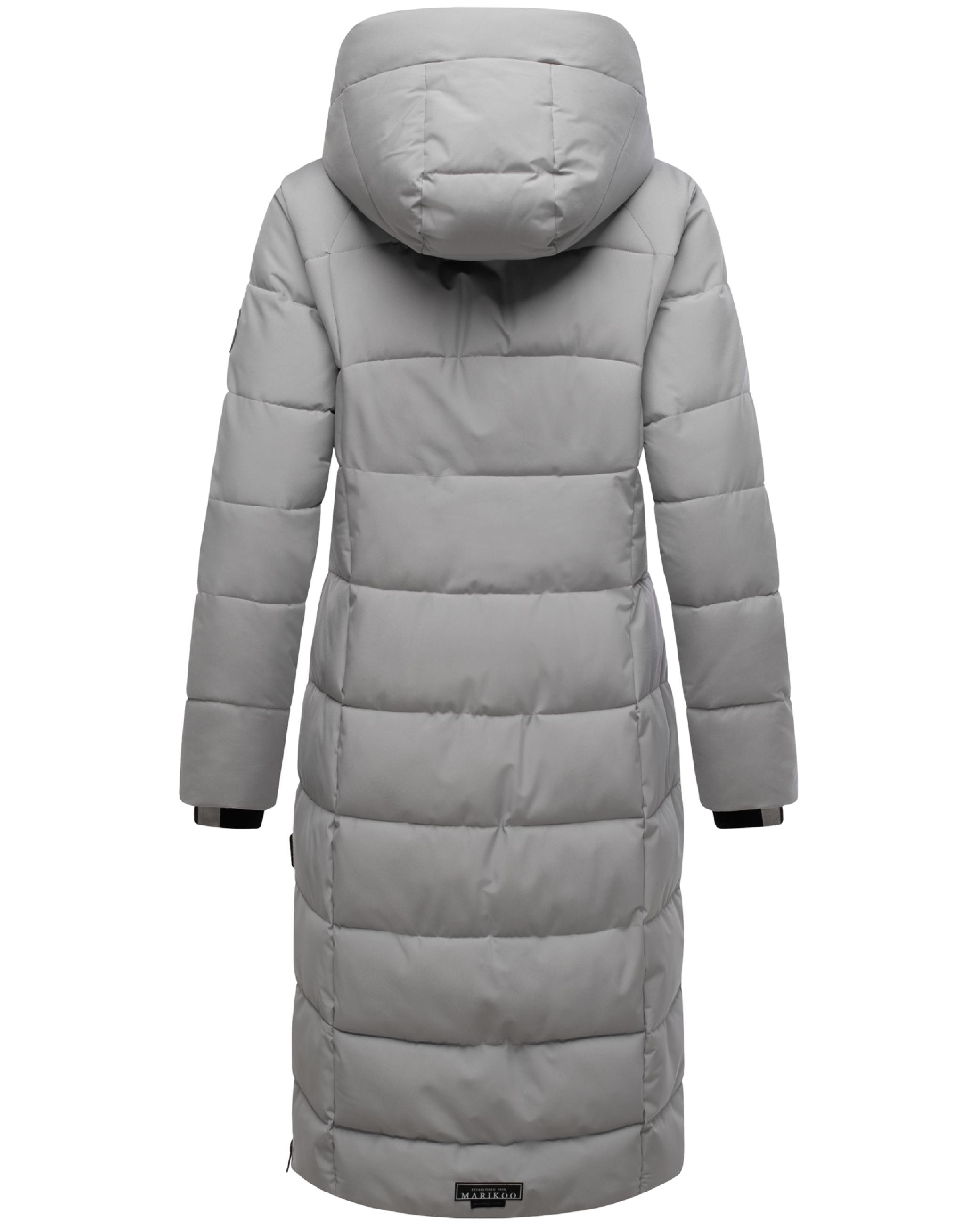 Winter Steppmantel mit Kapuze "Lanitaa XVI" Grey