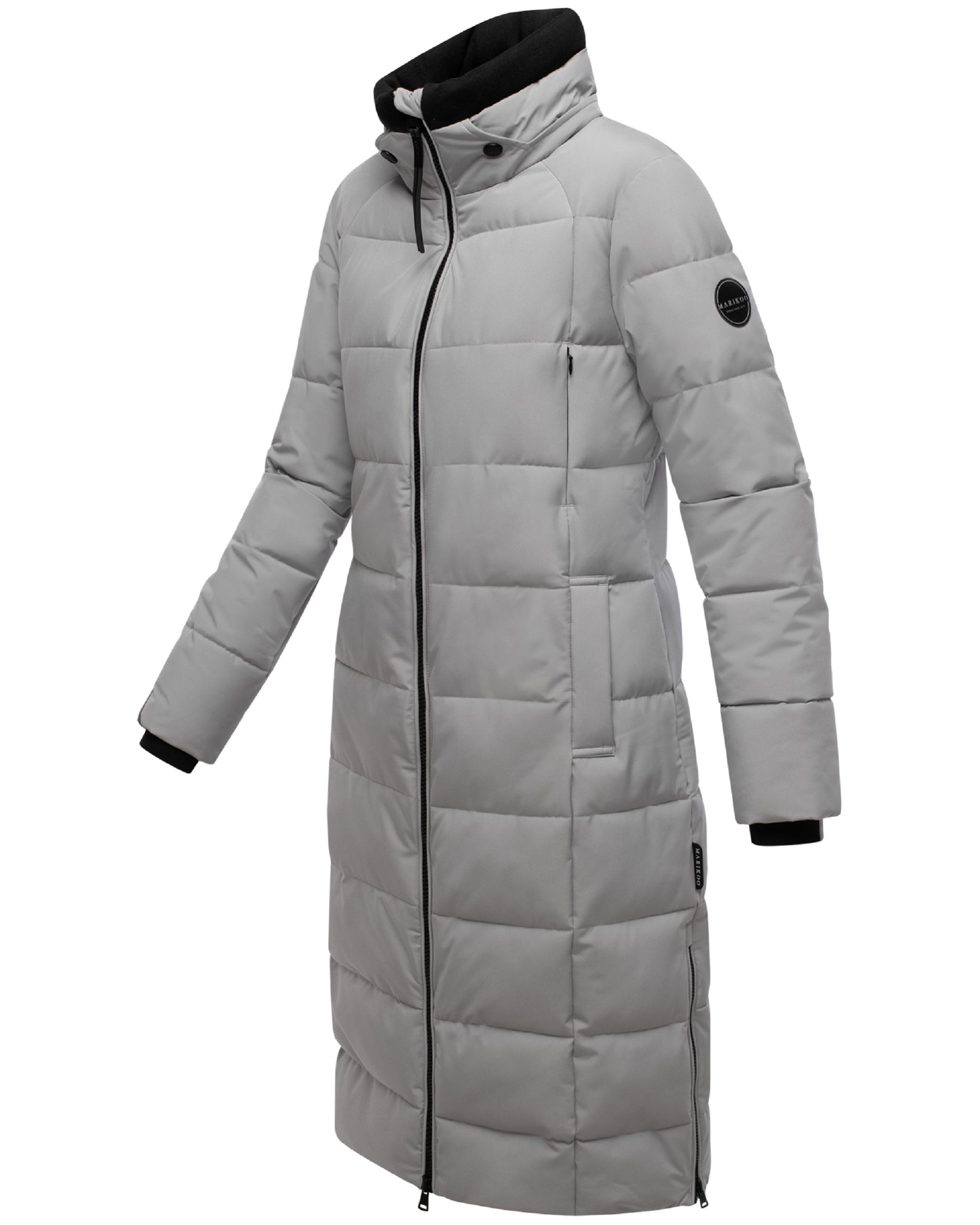 Winter Steppmantel mit Kapuze "Lanitaa XVI" Grey