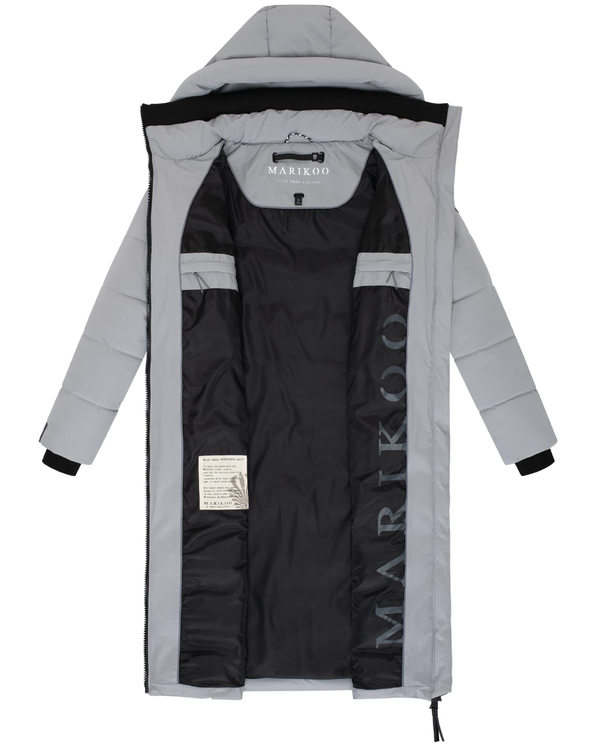 Winter Steppmantel mit Kapuze "Lanitaa XVI" Grey