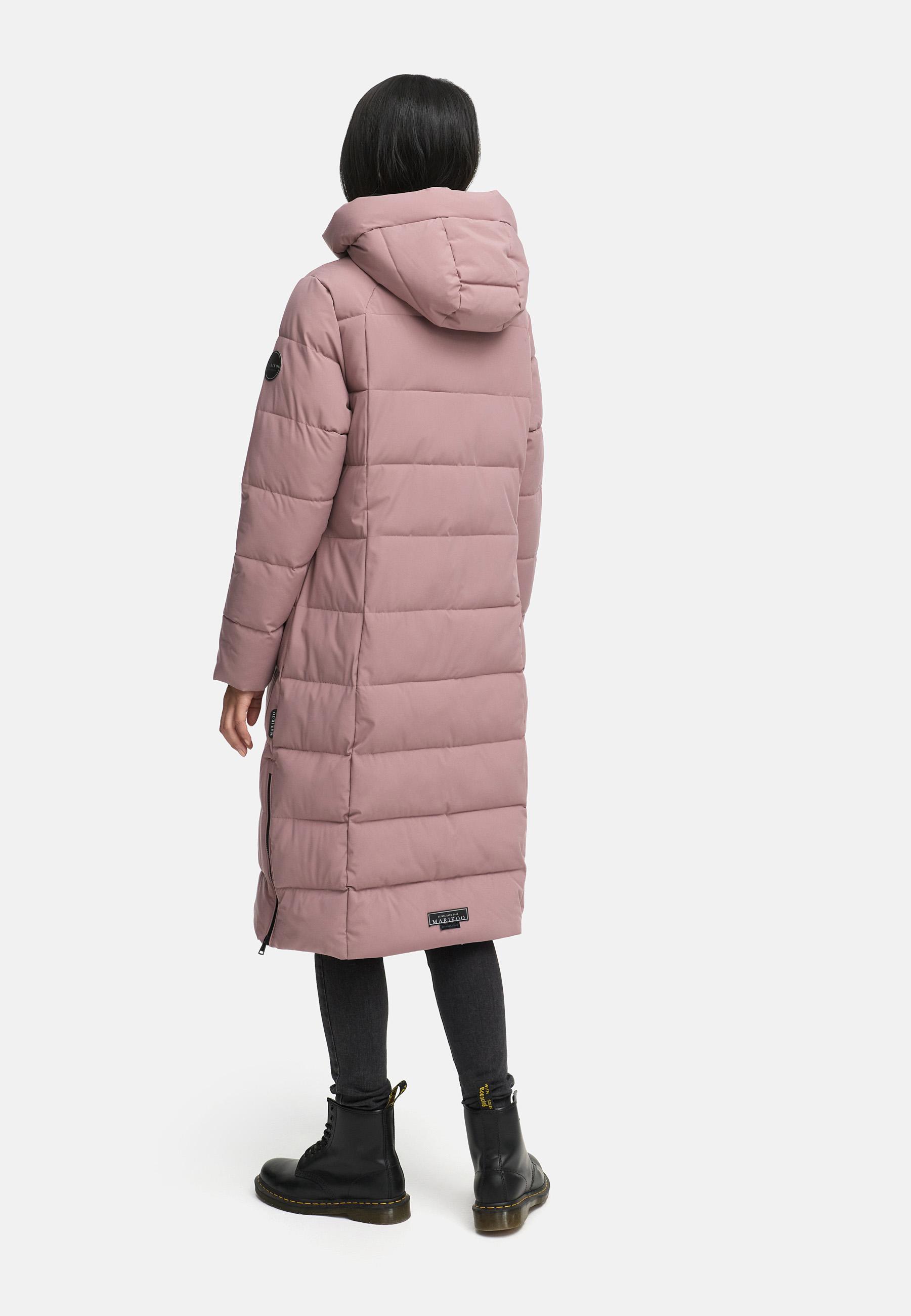 Winter Steppmantel mit Kapuze "Lanitaa XVI" Mauve