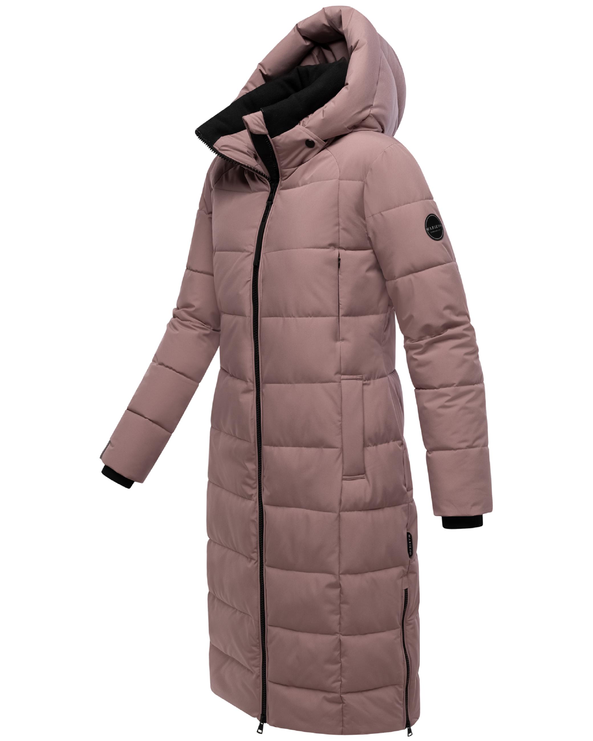 Winter Steppmantel mit Kapuze "Lanitaa XVI" Mauve