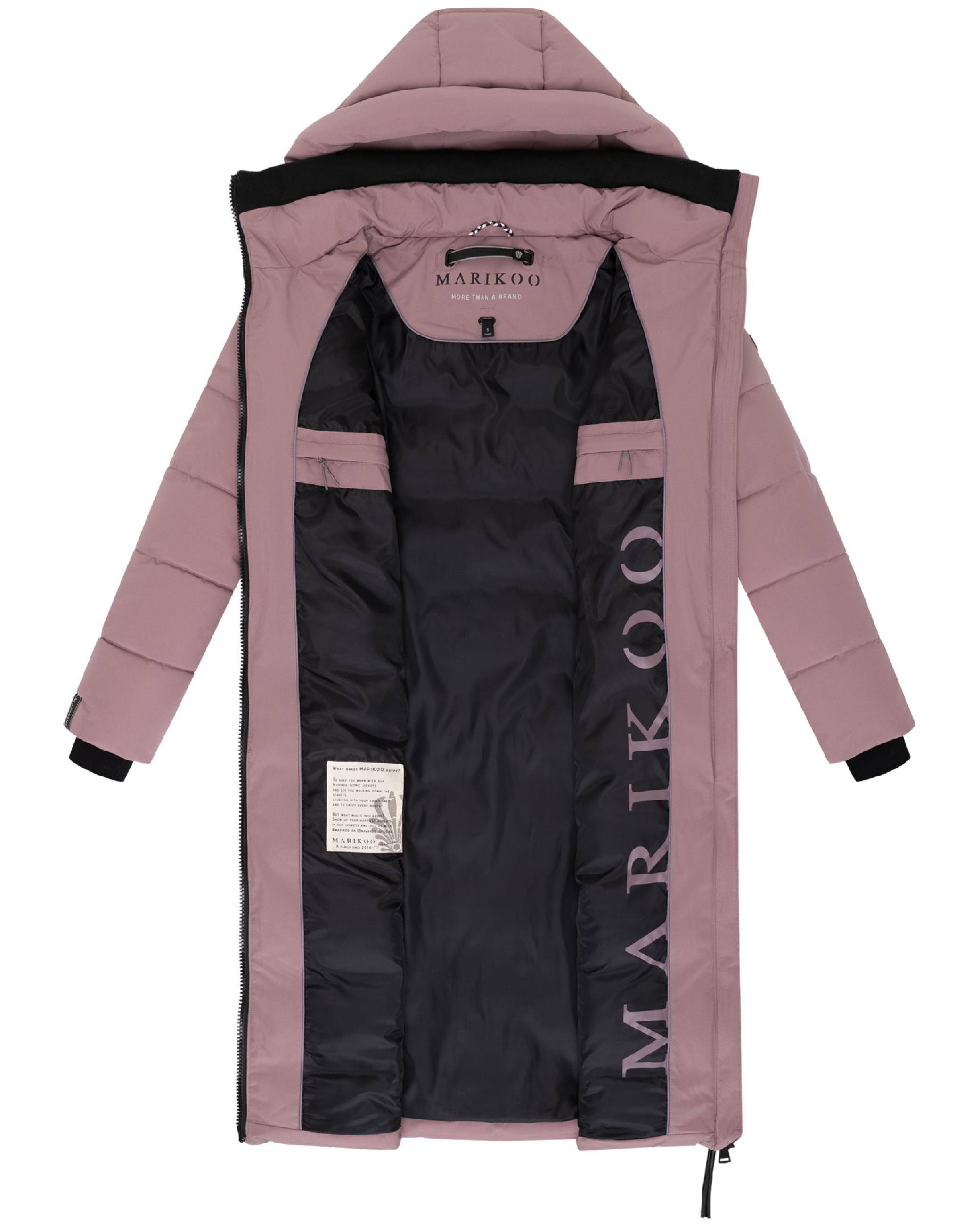 Winter Steppmantel mit Kapuze "Lanitaa XVI" Mauve
