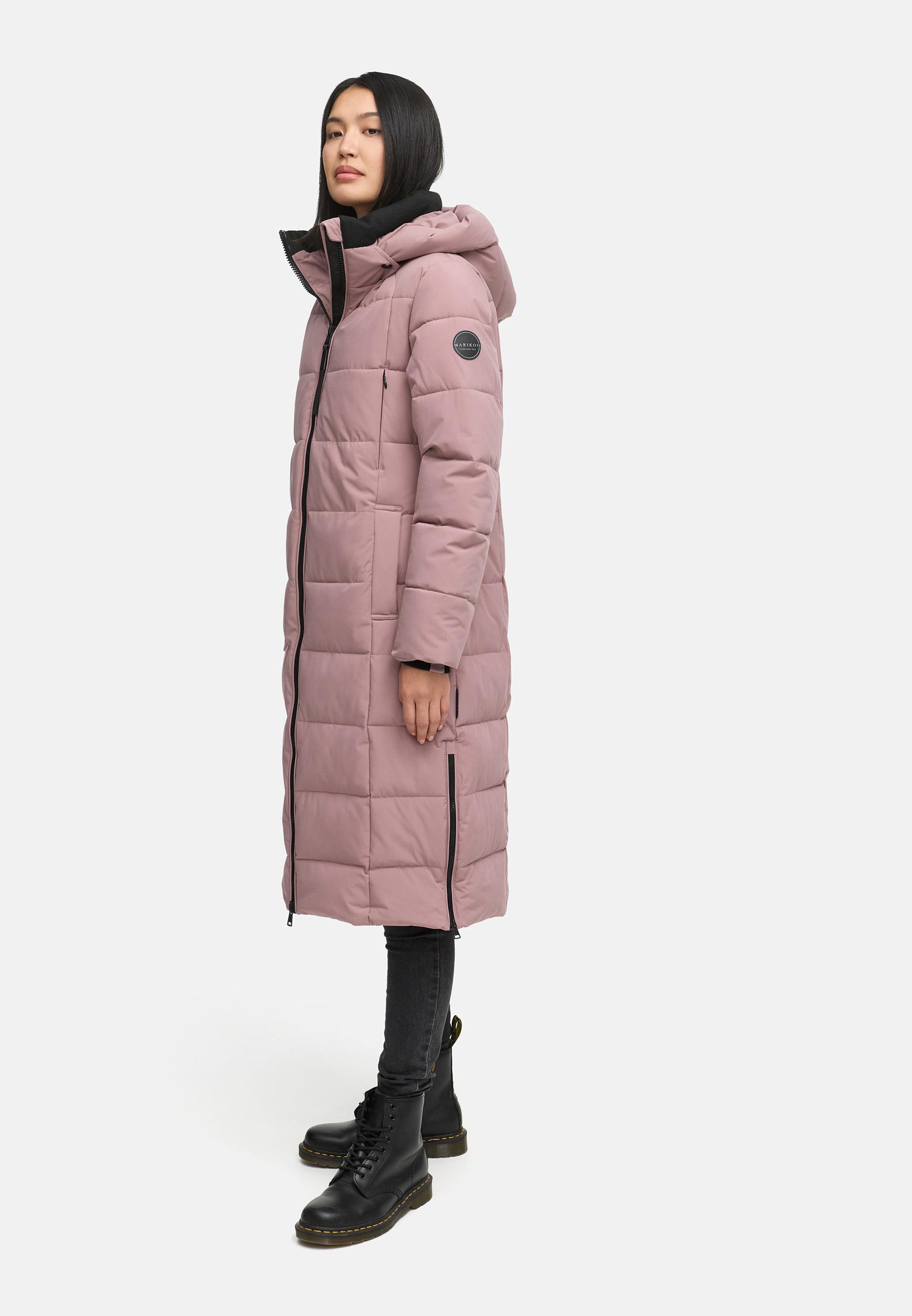 Winter Steppmantel mit Kapuze "Lanitaa XVI" Mauve