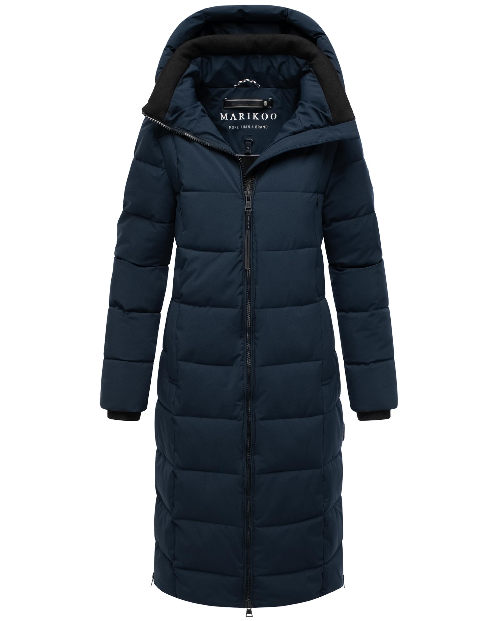 Winter Steppmantel mit Kapuze "Lanitaa XVI" Navy