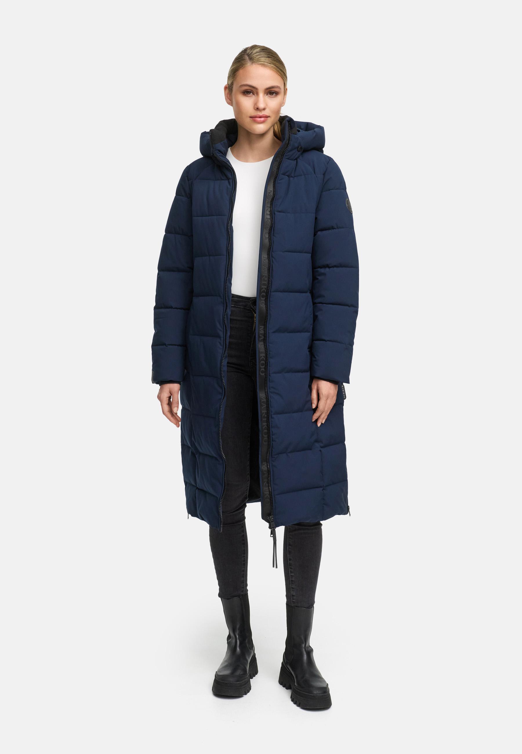Winter Steppmantel mit Kapuze "Lanitaa XVI" Navy