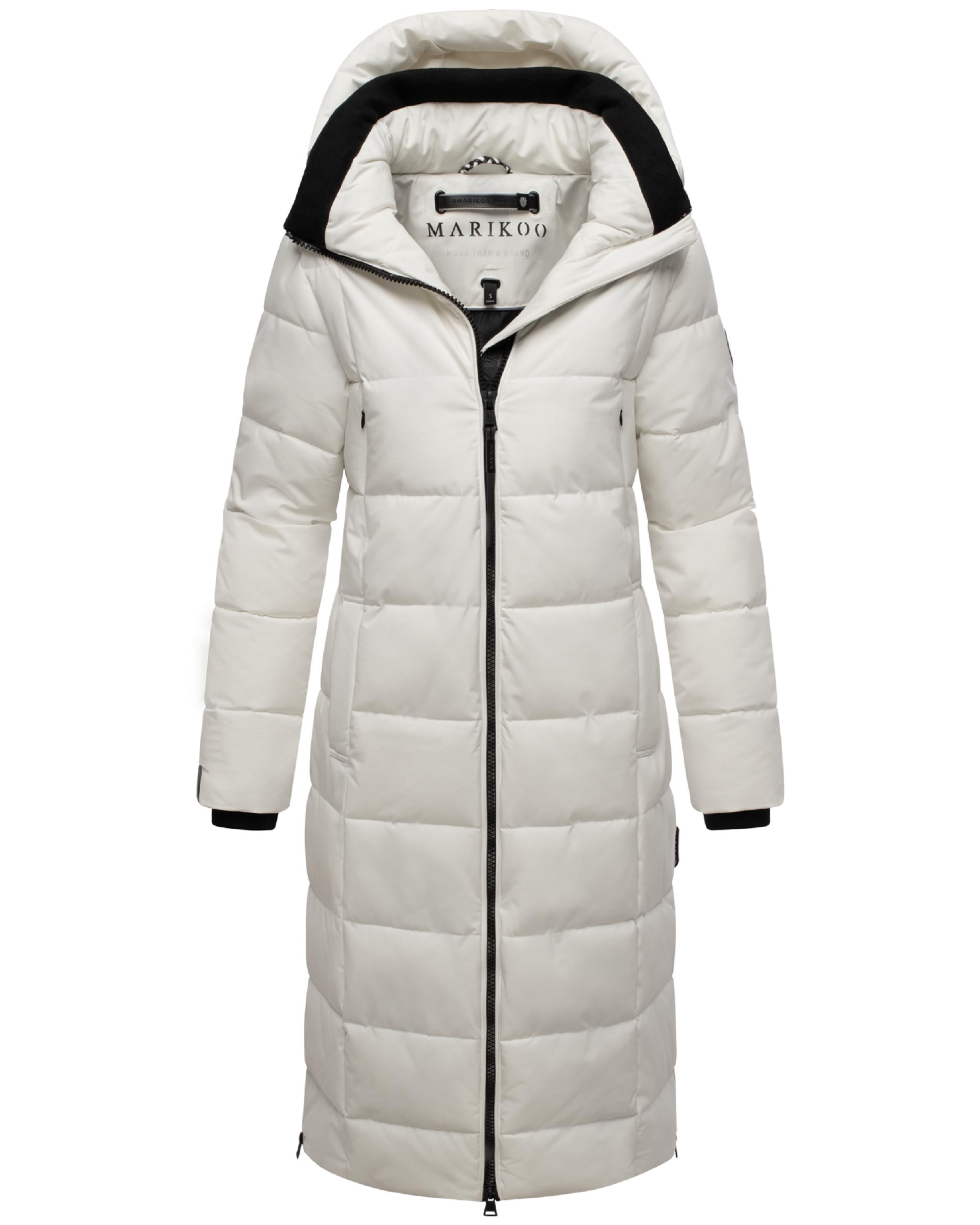 Winter Steppmantel mit Kapuze "Lanitaa XVI" Offwhite