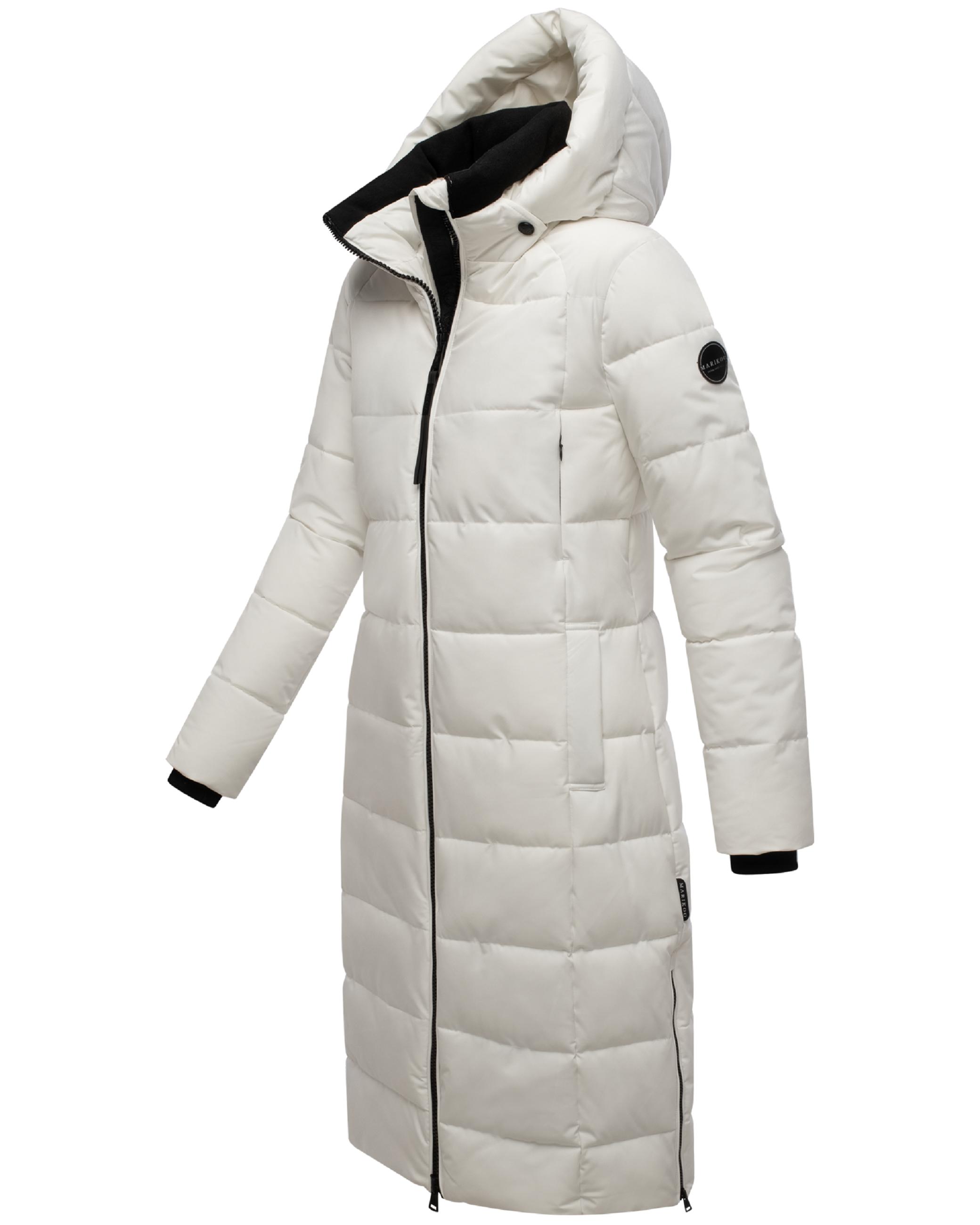 Winter Steppmantel mit Kapuze "Lanitaa XVI" Offwhite
