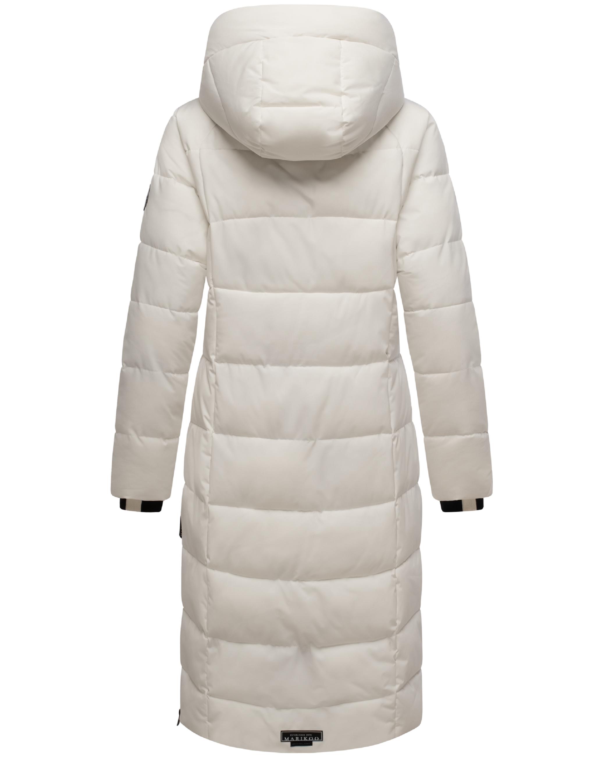 Winter Steppmantel mit Kapuze "Lanitaa XVI" Offwhite