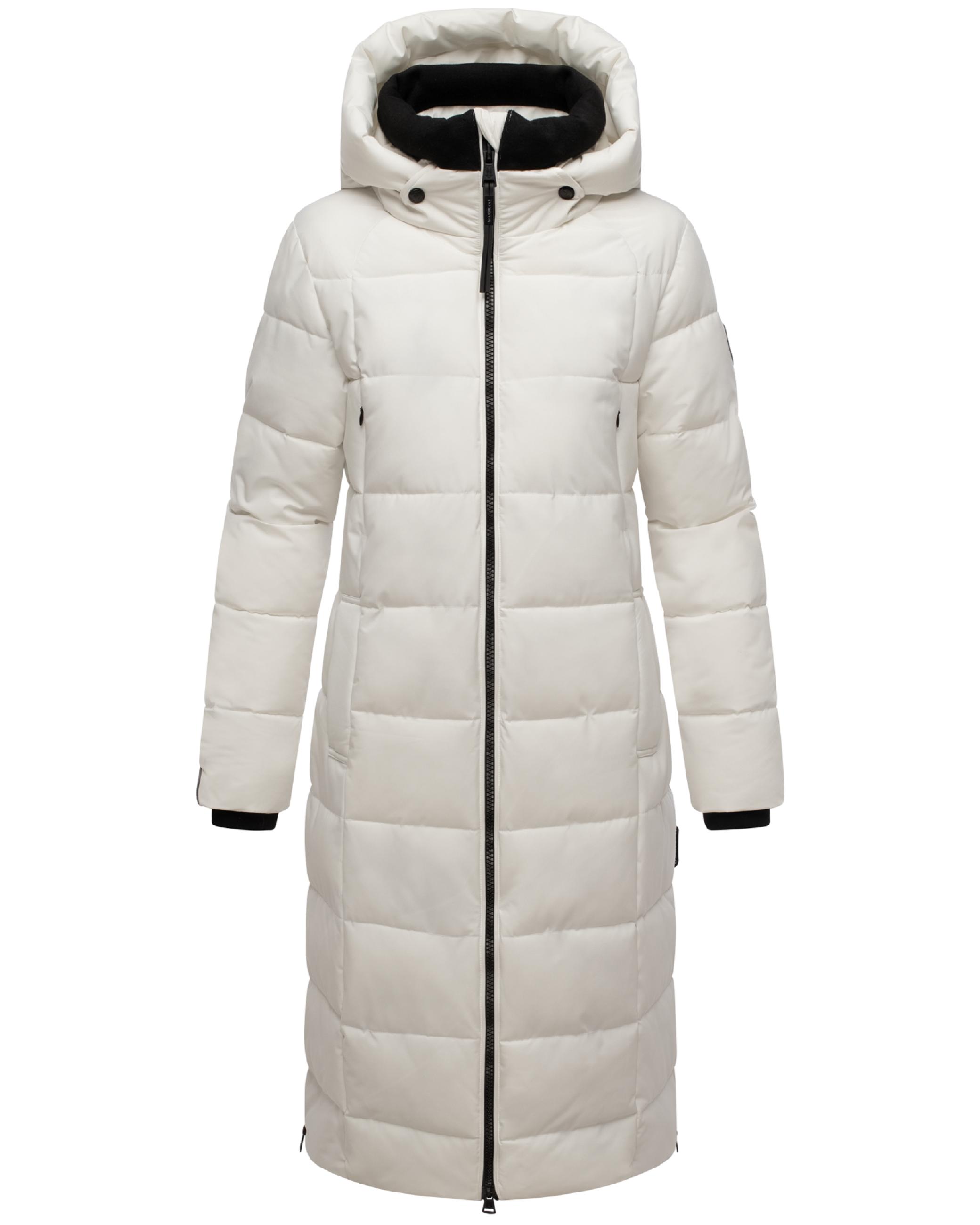 Winter Steppmantel mit Kapuze "Lanitaa XVI" Offwhite
