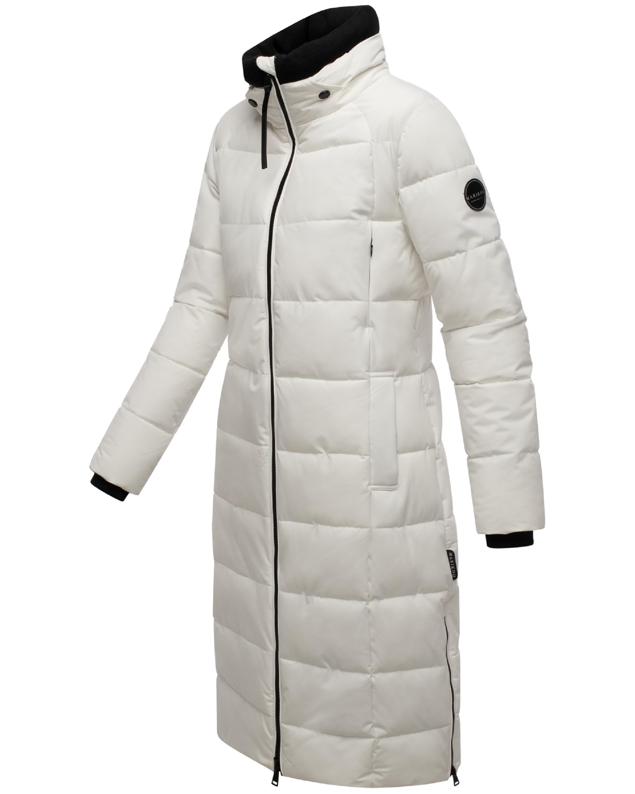 Winter Steppmantel mit Kapuze "Lanitaa XVI" Offwhite