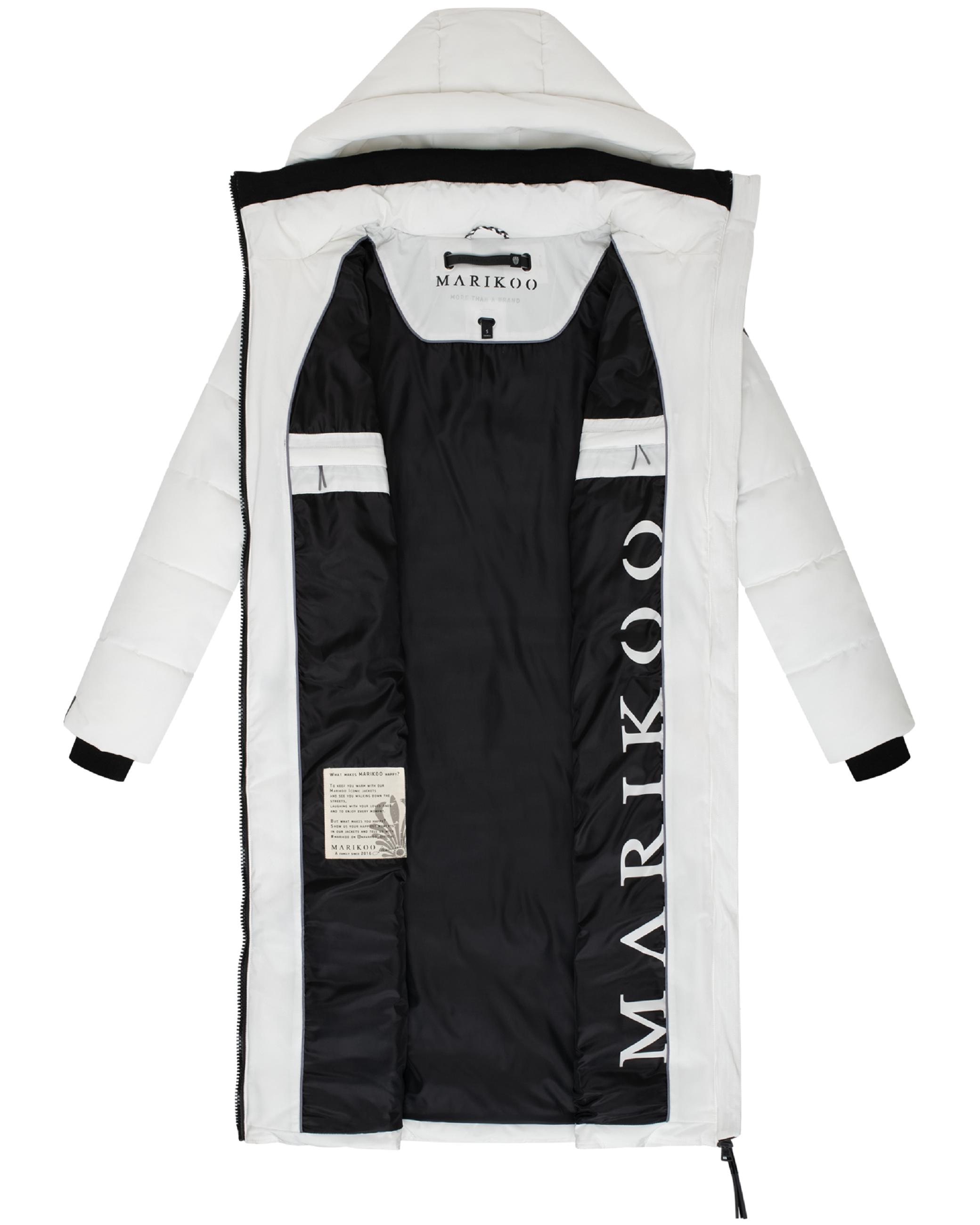 Winter Steppmantel mit Kapuze "Lanitaa XVI" Offwhite