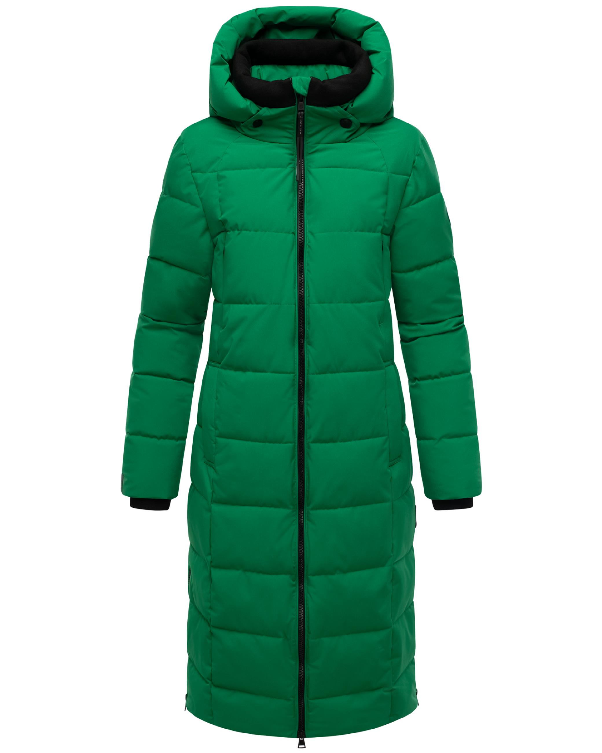 Winter Steppmantel mit Kapuze "Lanitaa XVI" Smaragd Green