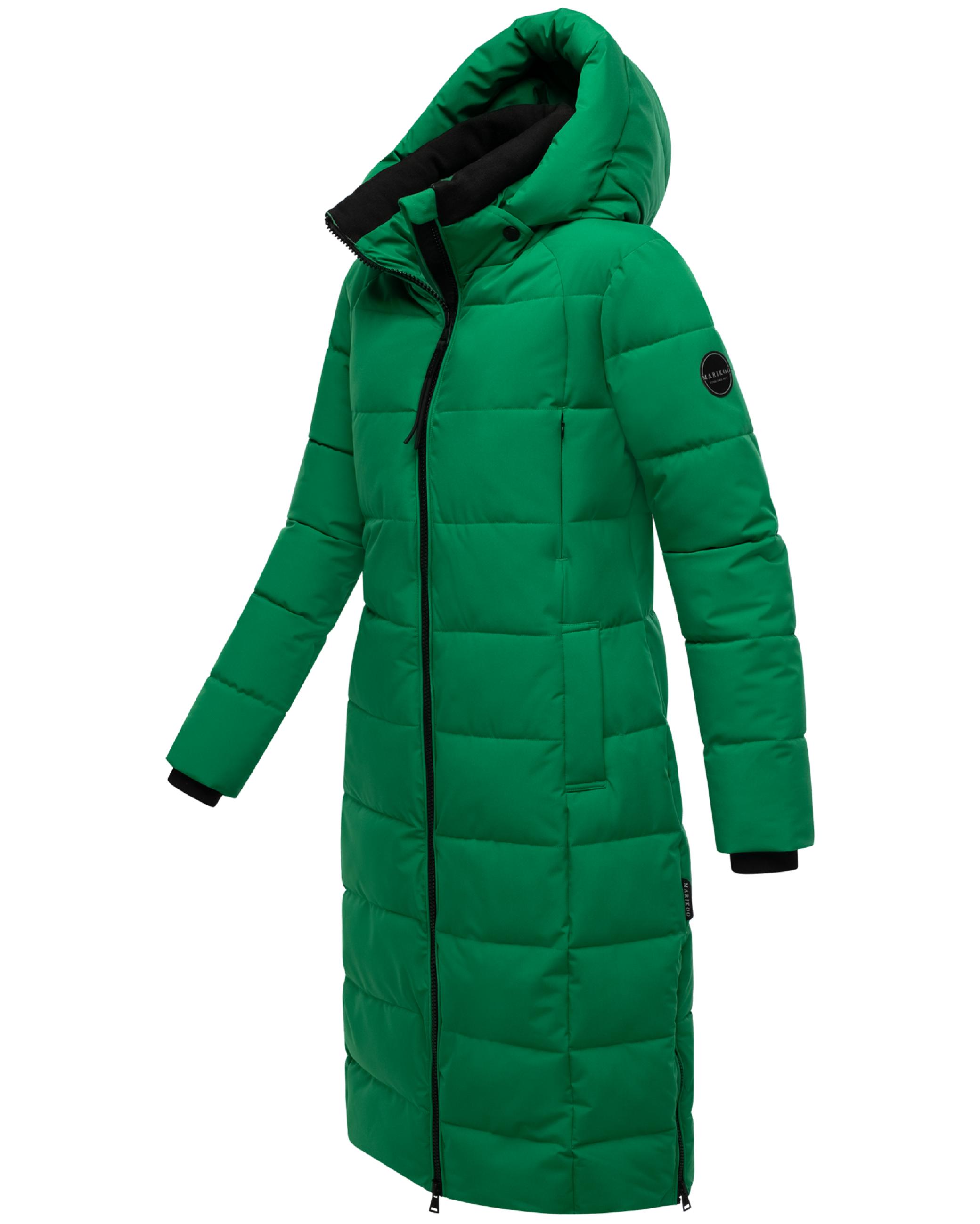 Winter Steppmantel mit Kapuze "Lanitaa XVI" Smaragd Green