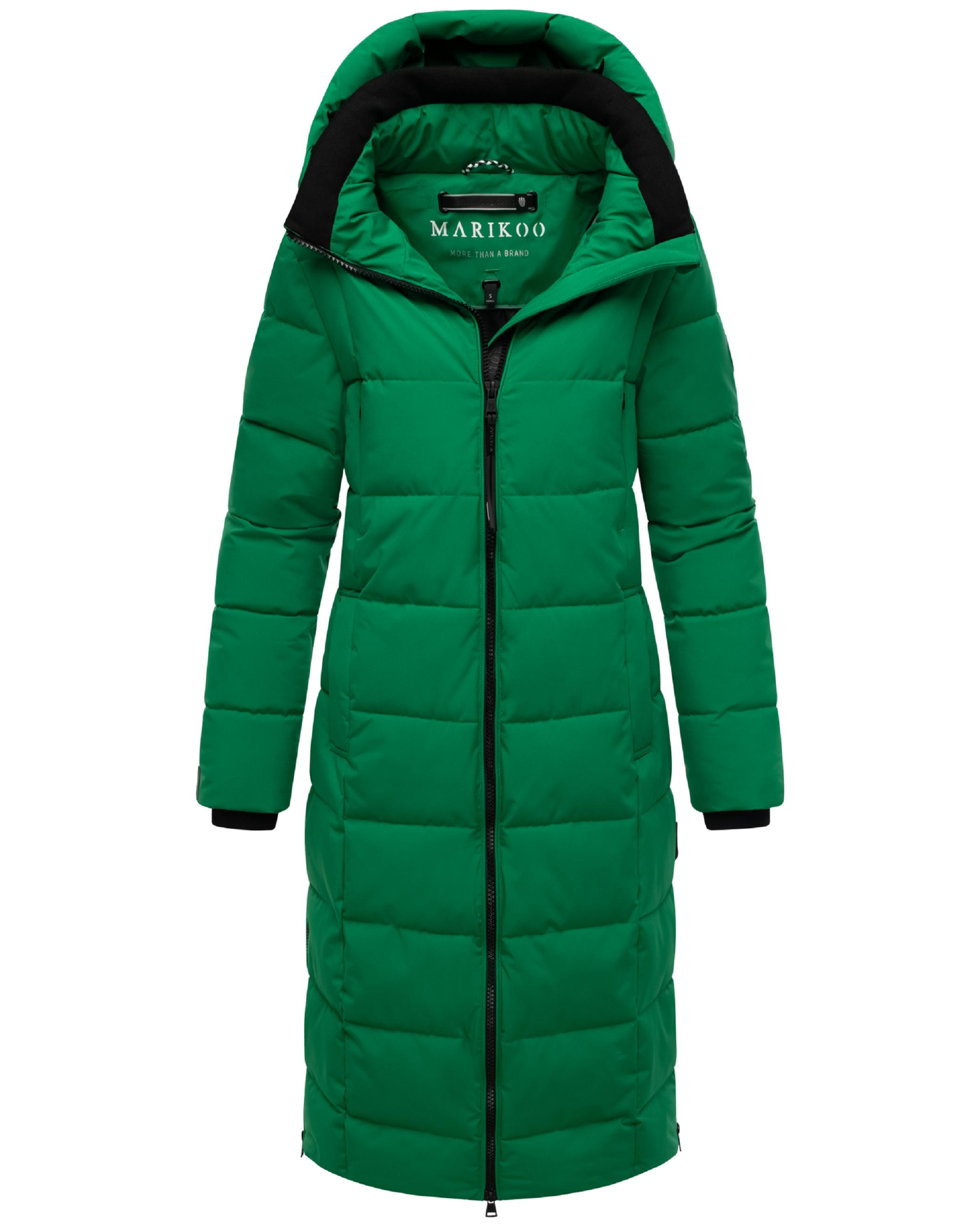 Winter Steppmantel mit Kapuze "Lanitaa XVI" Smaragd Green