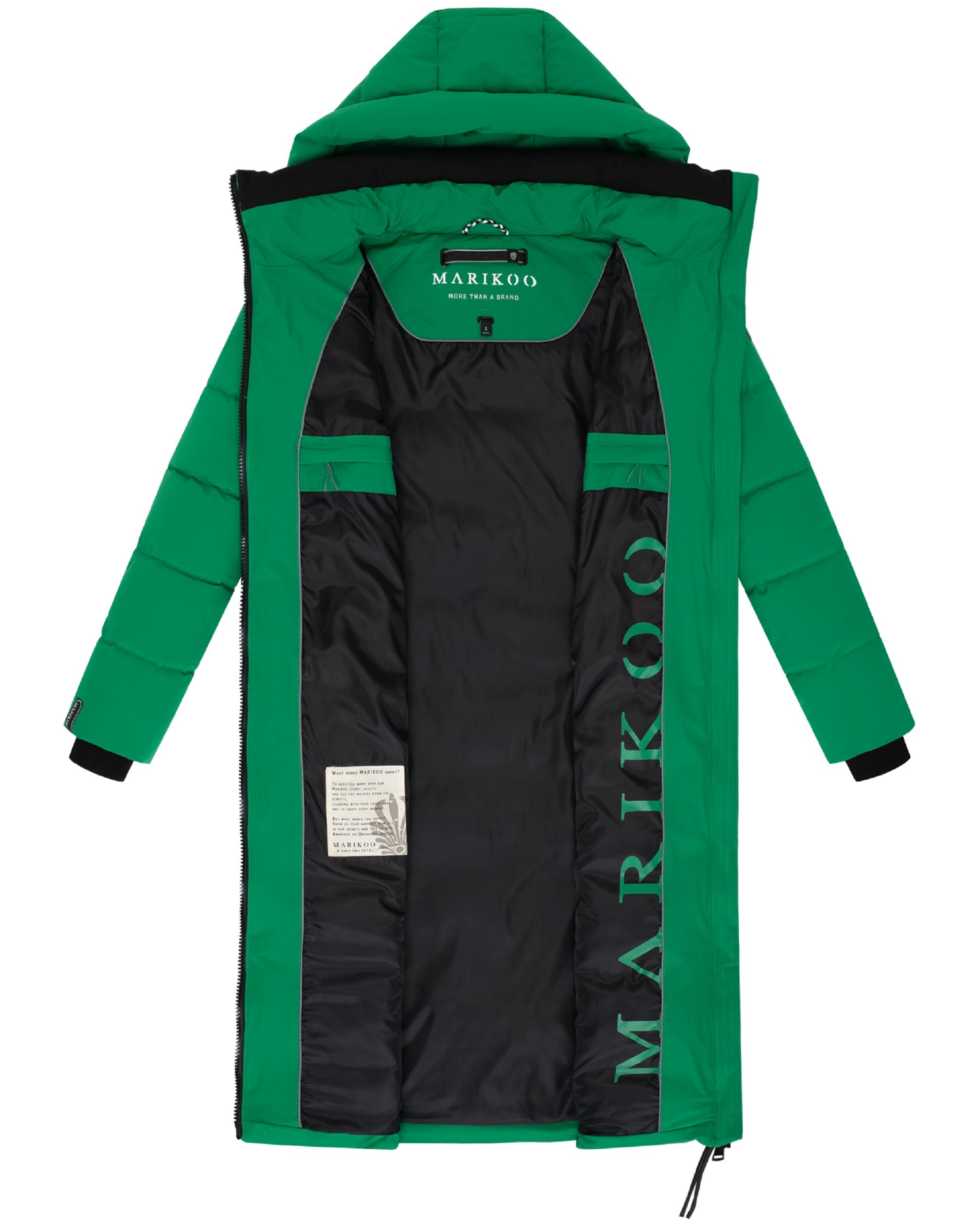 Winter Steppmantel mit Kapuze "Lanitaa XVI" Smaragd Green