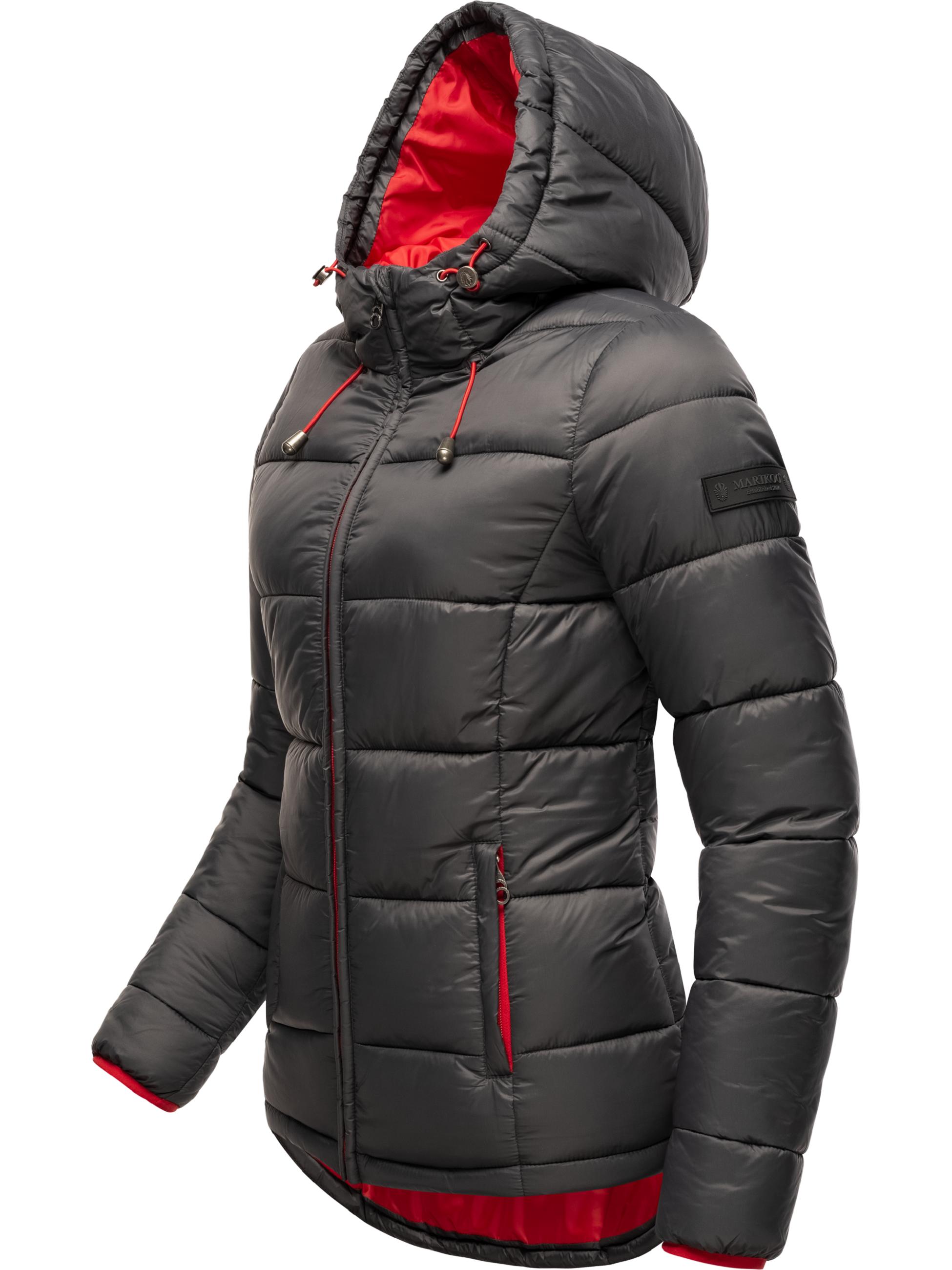 Winter Steppjacke mit Kapuze "Leandraa" Anthracite