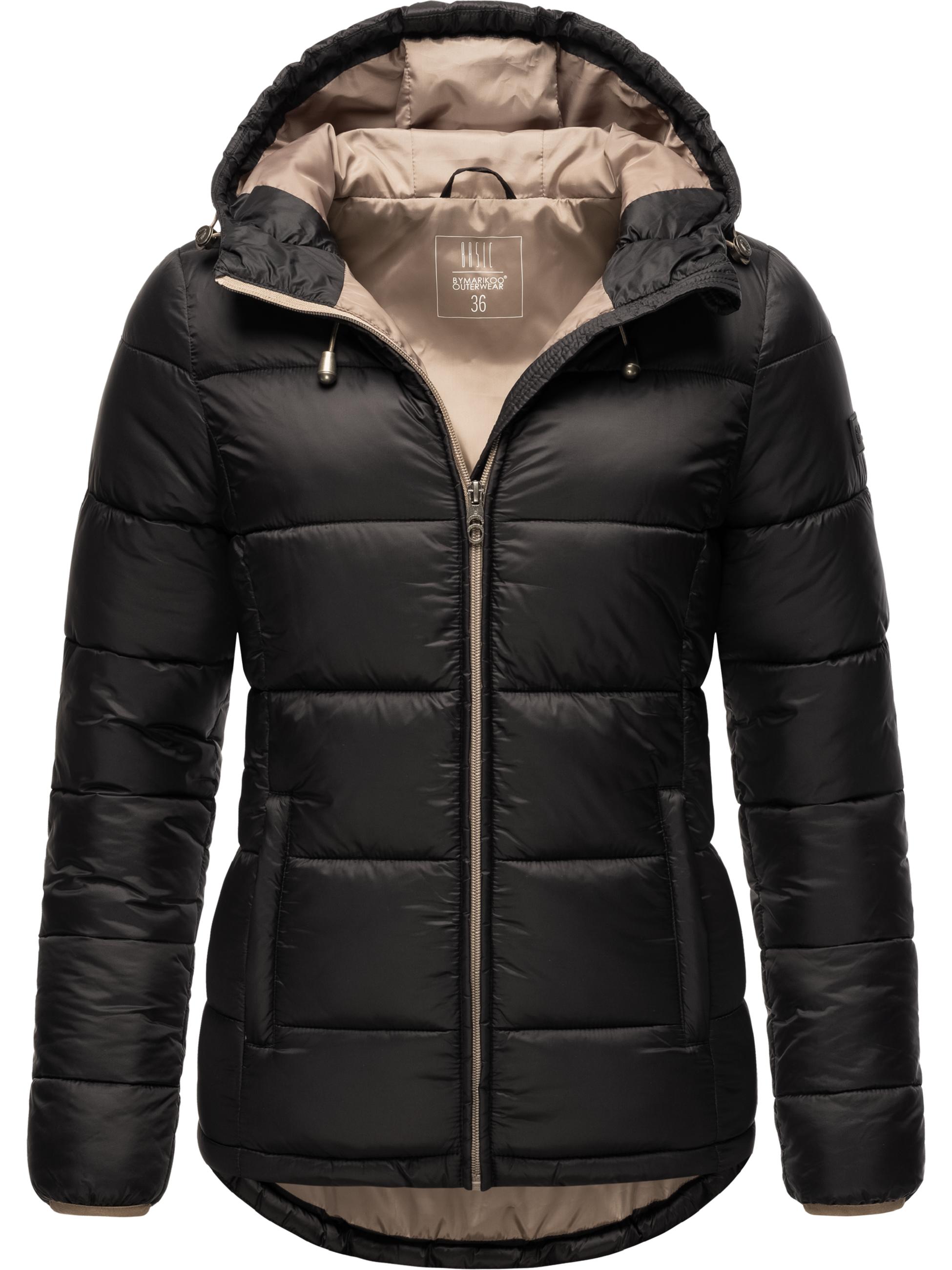 Winter Steppjacke mit Kapuze "Leandraa" Black