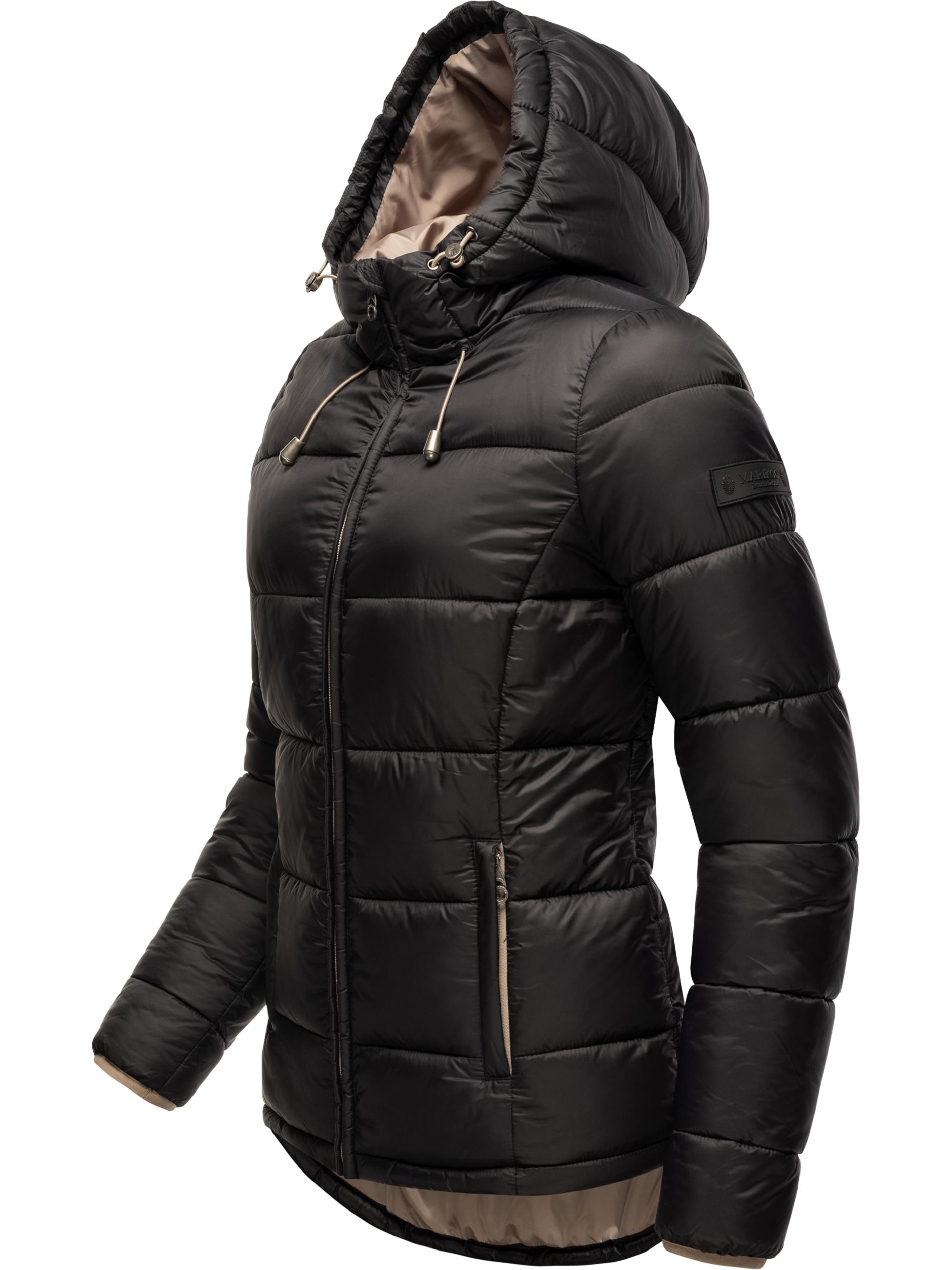 Winter Steppjacke mit Kapuze "Leandraa" Black