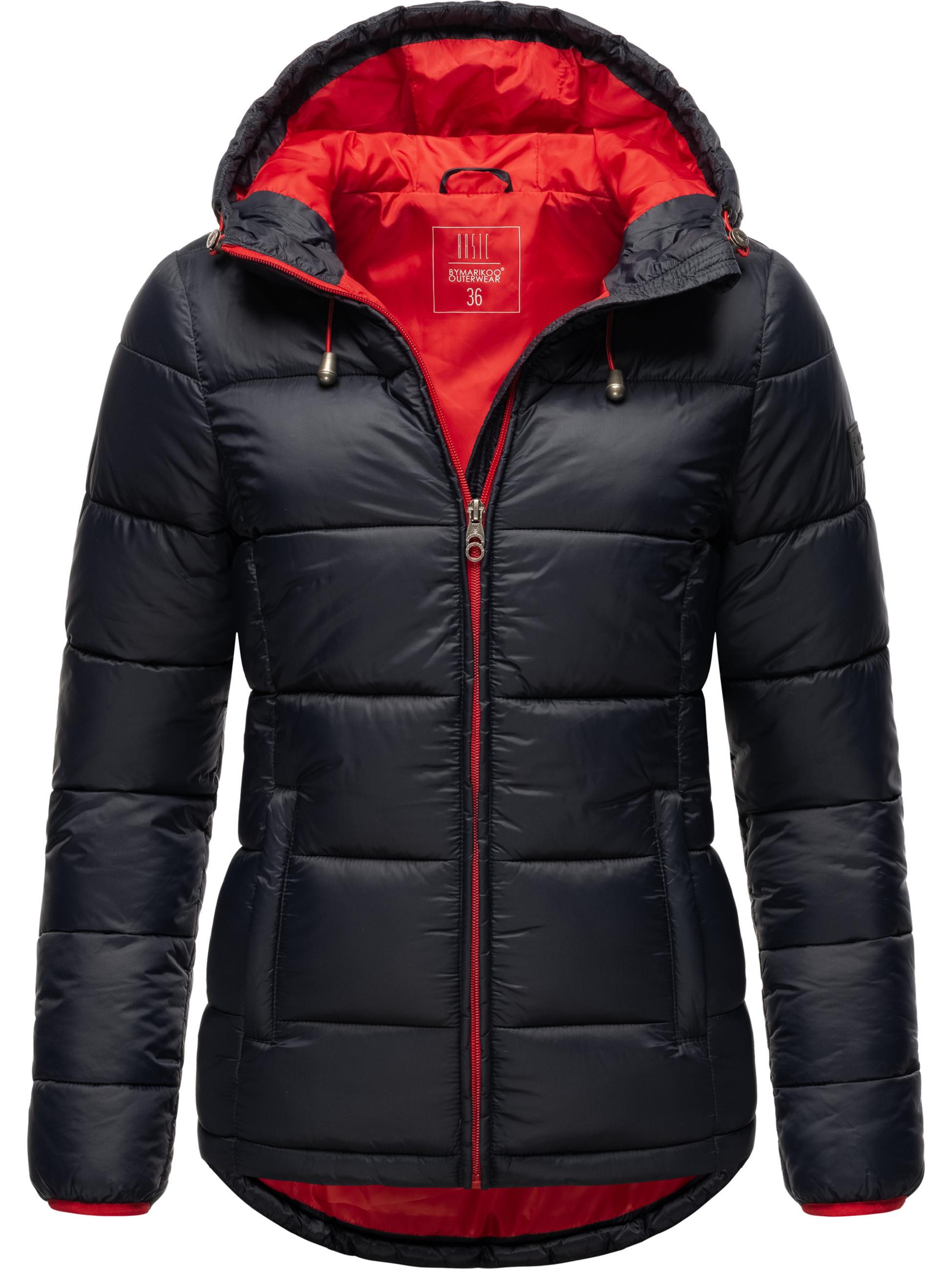 Winter Steppjacke mit Kapuze "Leandraa" Navy