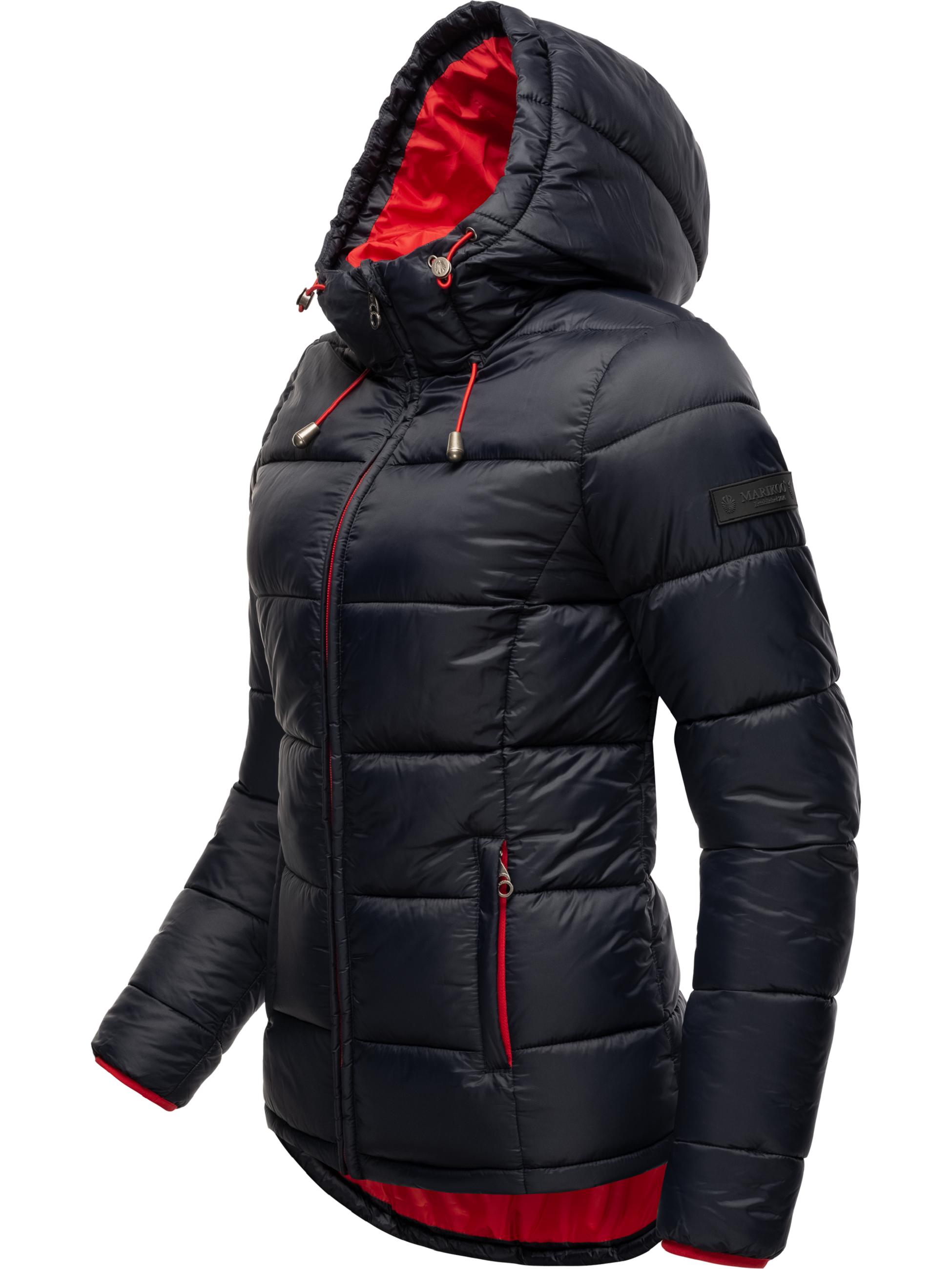 Winter Steppjacke mit Kapuze "Leandraa" Navy