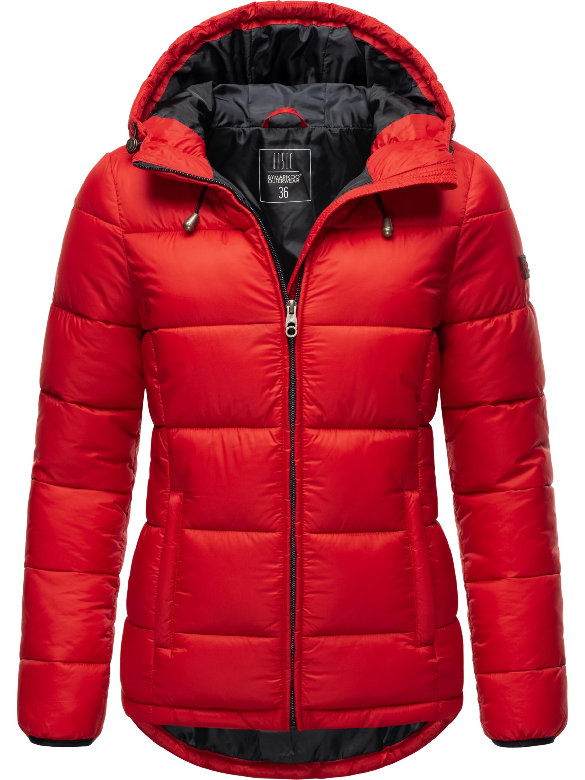 Winter Steppjacke mit Kapuze "Leandraa" Red