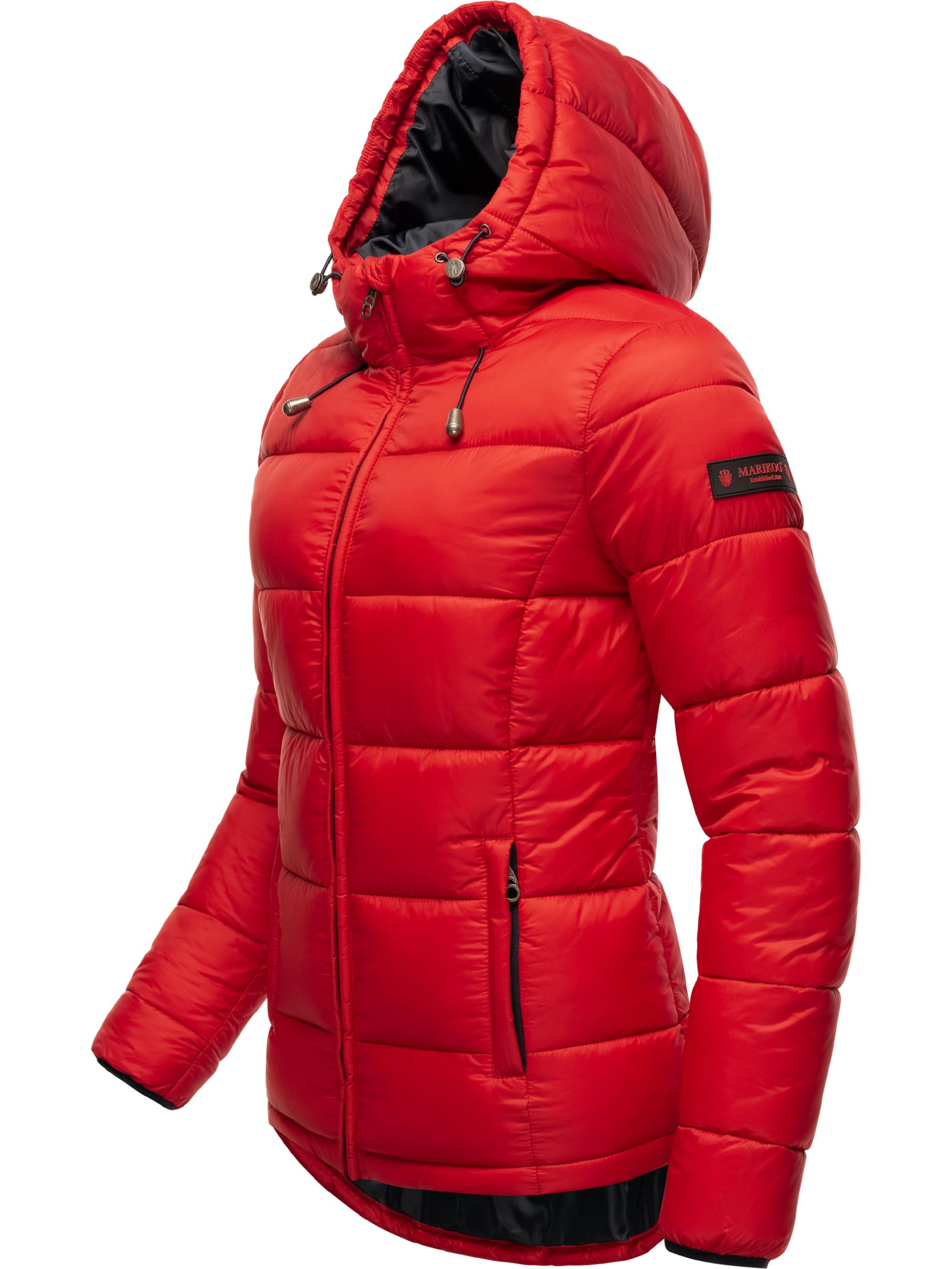 Winter Steppjacke mit Kapuze "Leandraa" Red