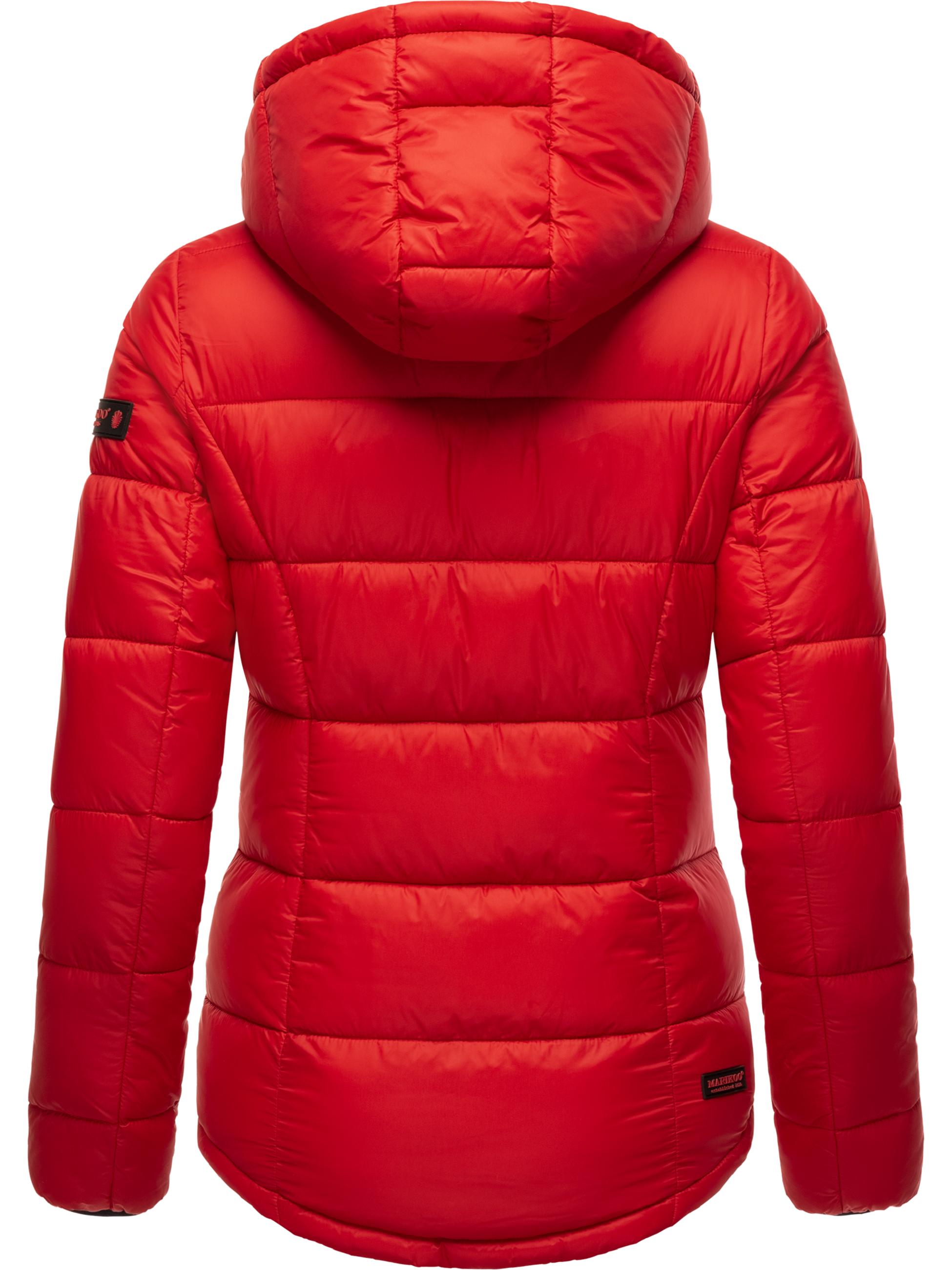 Winter Steppjacke mit Kapuze "Leandraa" Red