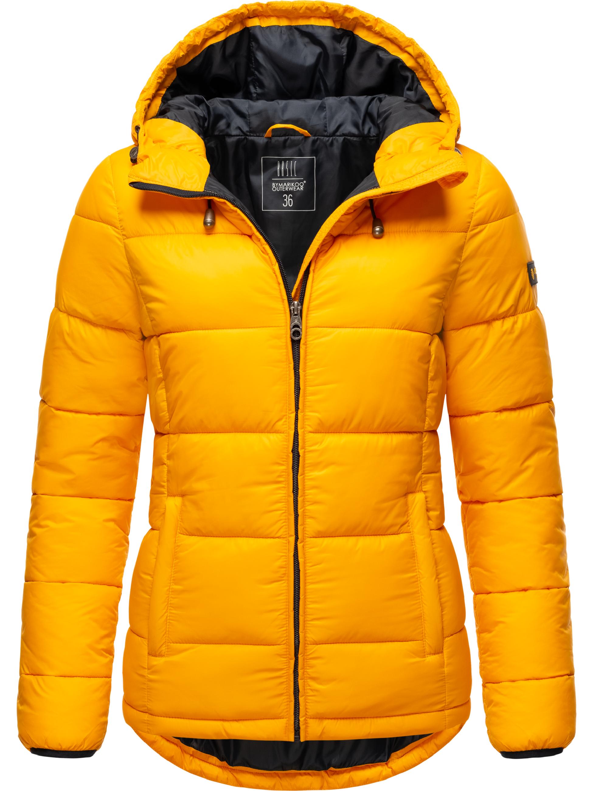 Winter Steppjacke mit Kapuze "Leandraa" Yellow