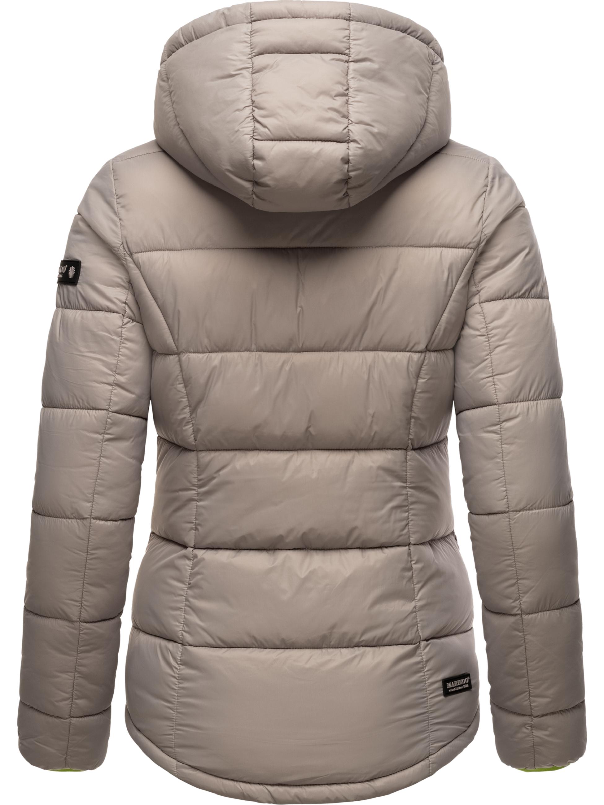 Winter Steppjacke mit Kapuze "Leandraa" Zinc Grey