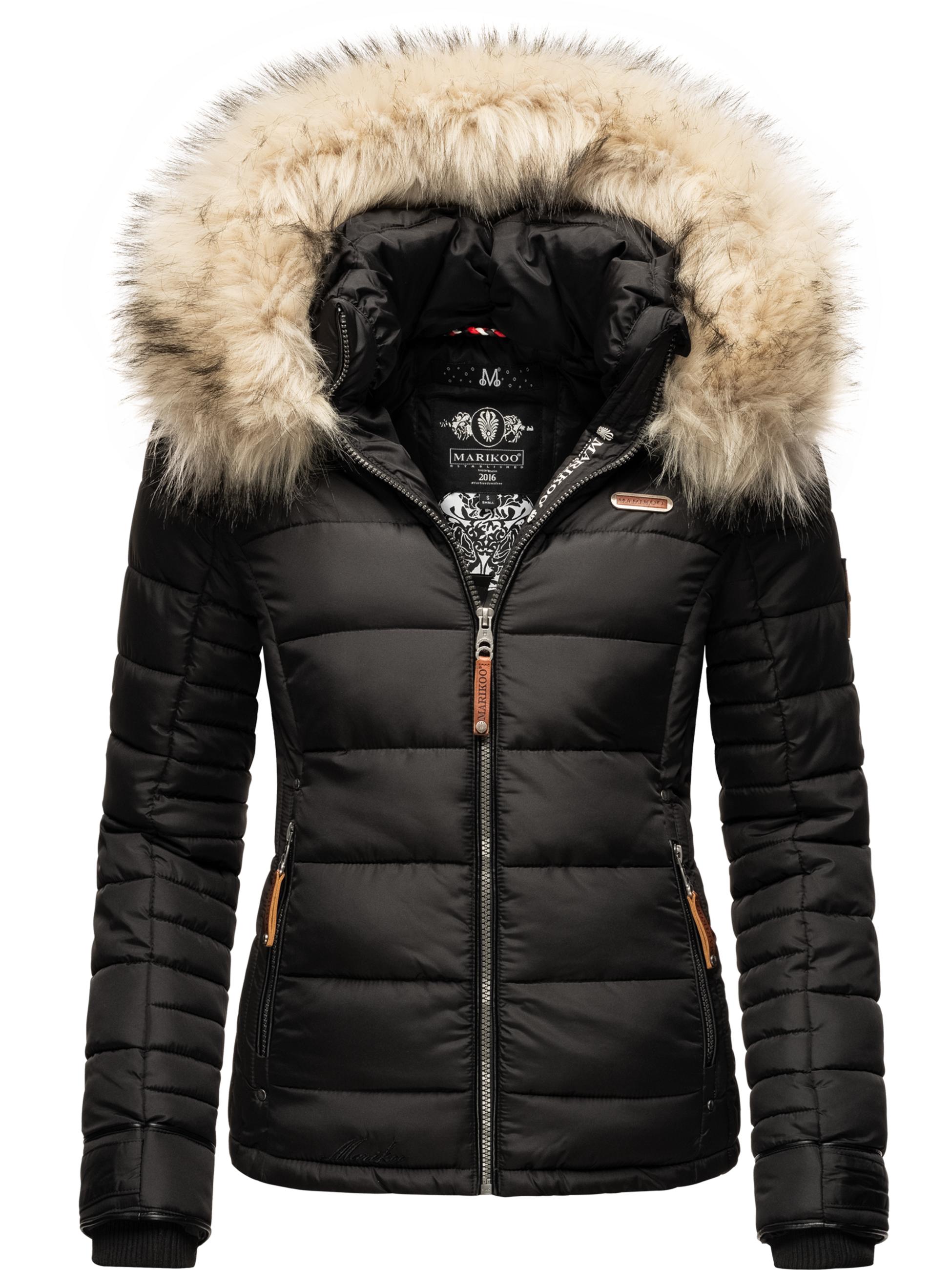 Winter Steppjacke mit Kapuze "Lerikaa" Black