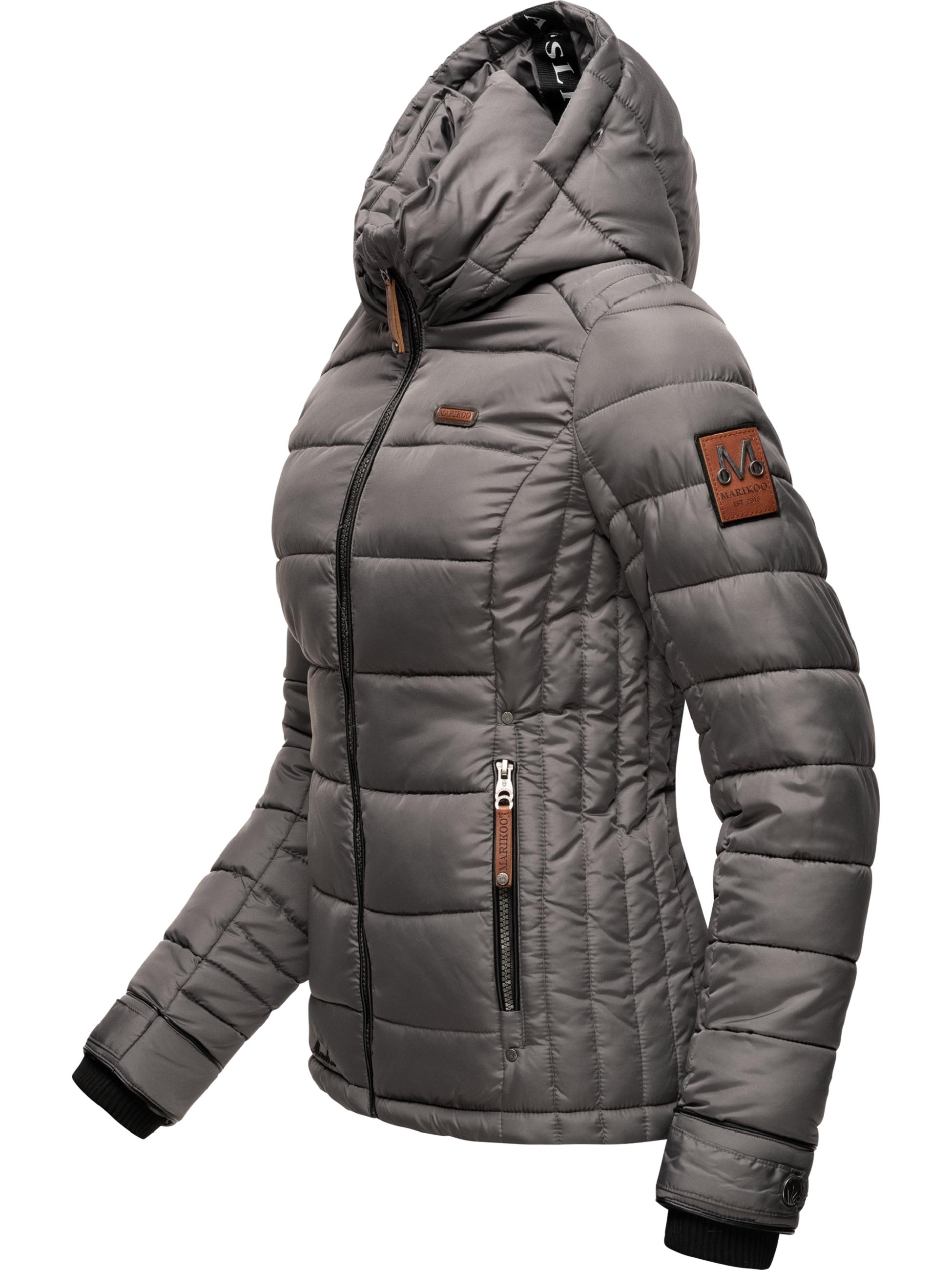 Winter Steppjacke mit Kapuze "Lerikaa" Dark Grey