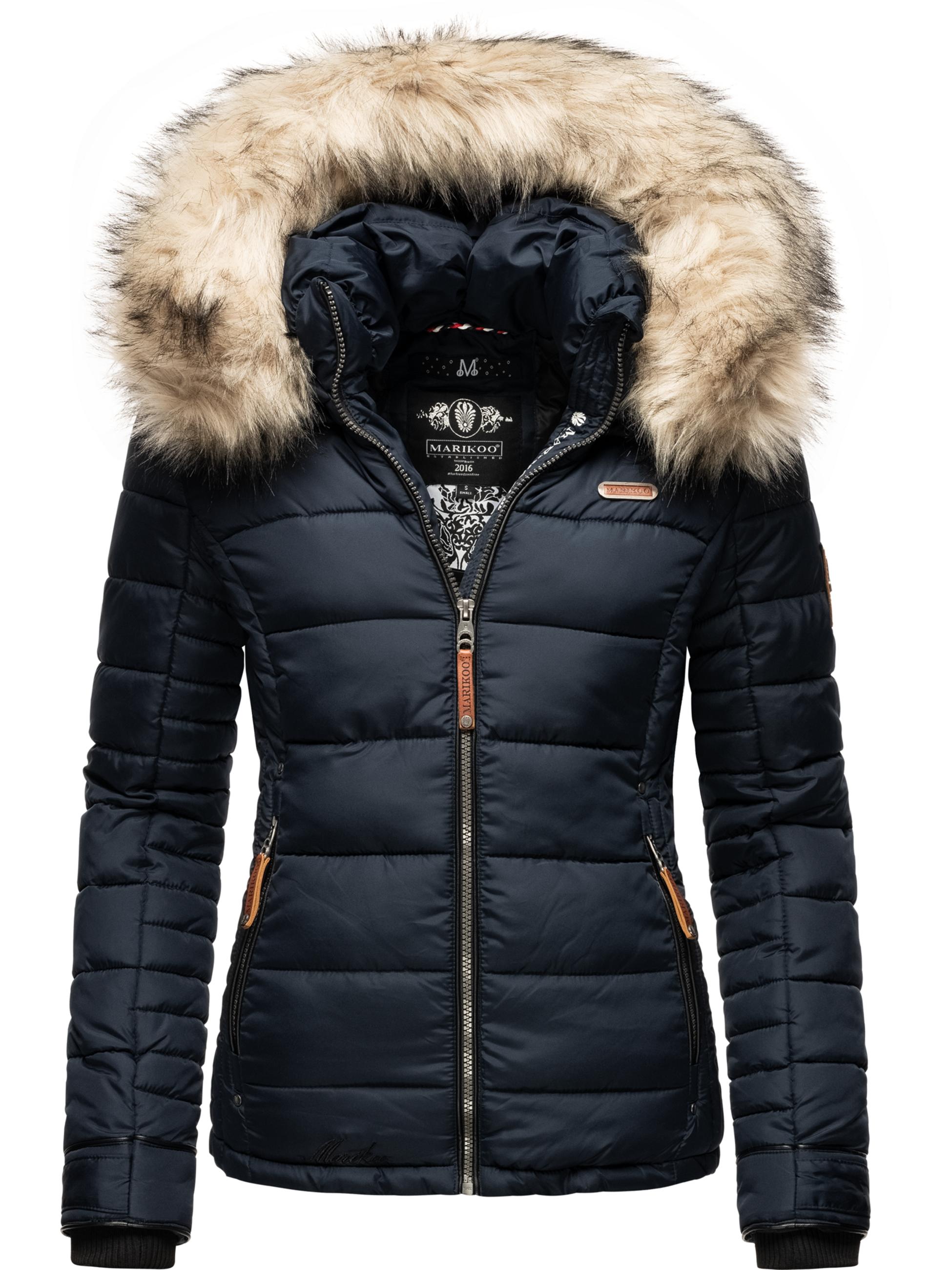 Winter Steppjacke mit Kapuze "Lerikaa" Navy