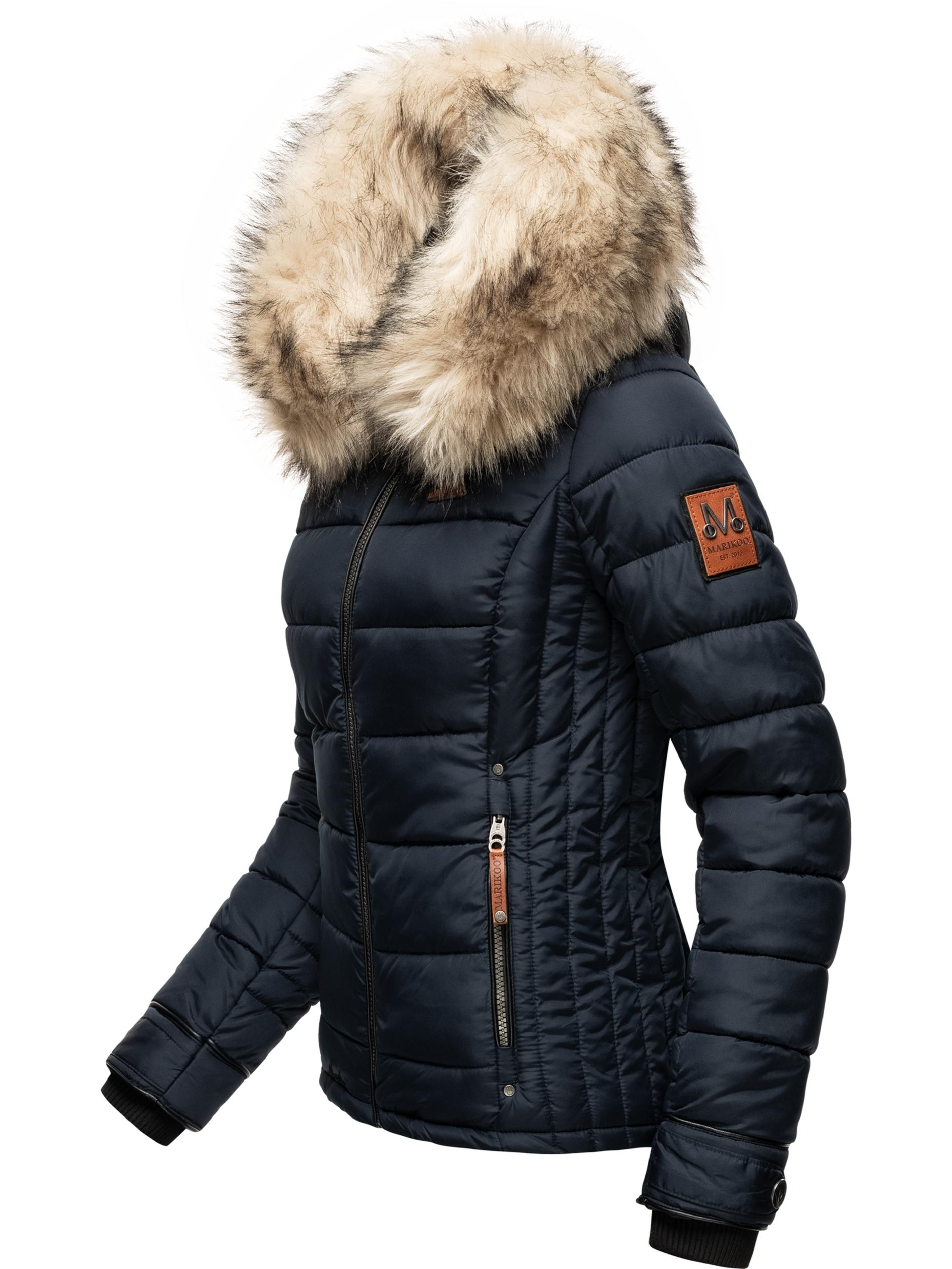 Winter Steppjacke mit Kapuze "Lerikaa" Navy