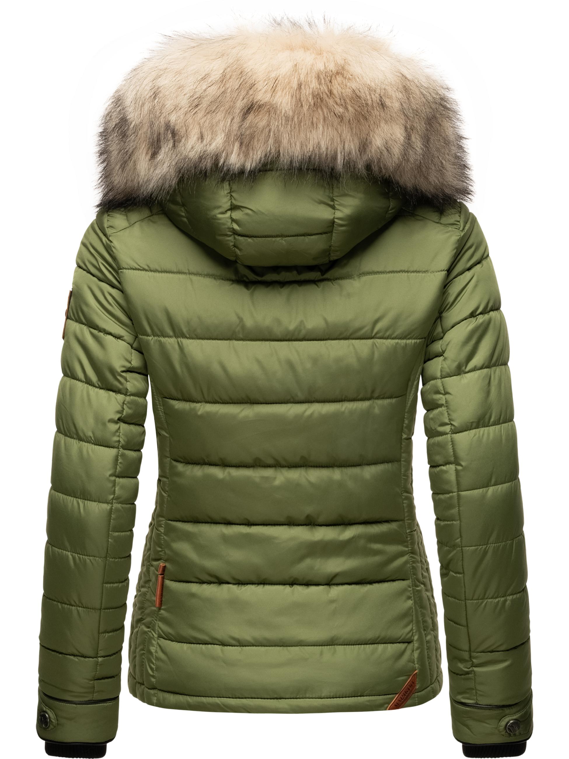 Winter Steppjacke mit Kapuze "Lerikaa" Olive