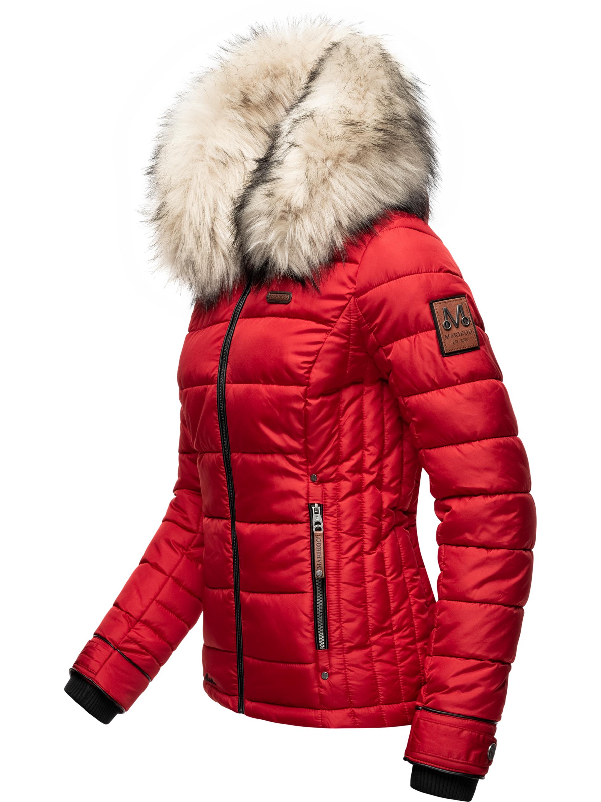 Winter Steppjacke mit Kapuze "Lerikaa" Red