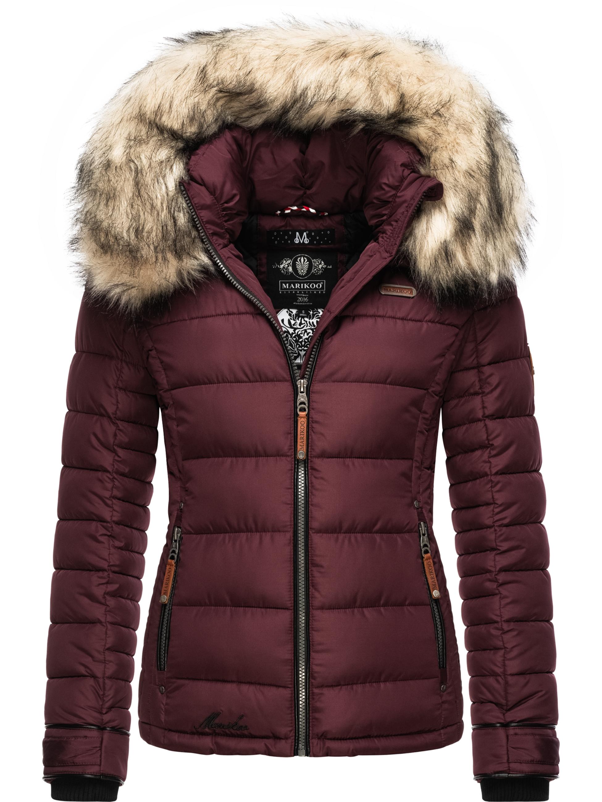 Winter Steppjacke mit Kapuze "Lerikaa" Wine