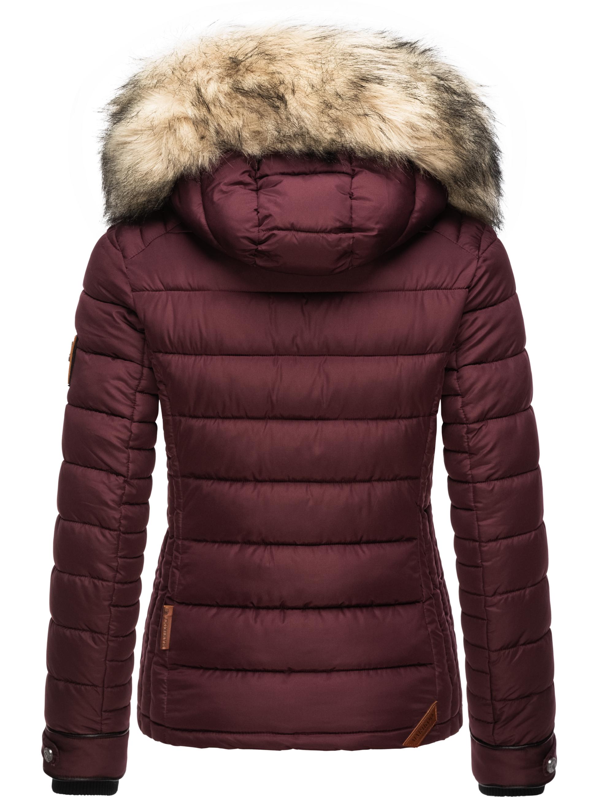 Winter Steppjacke mit Kapuze "Lerikaa" Wine