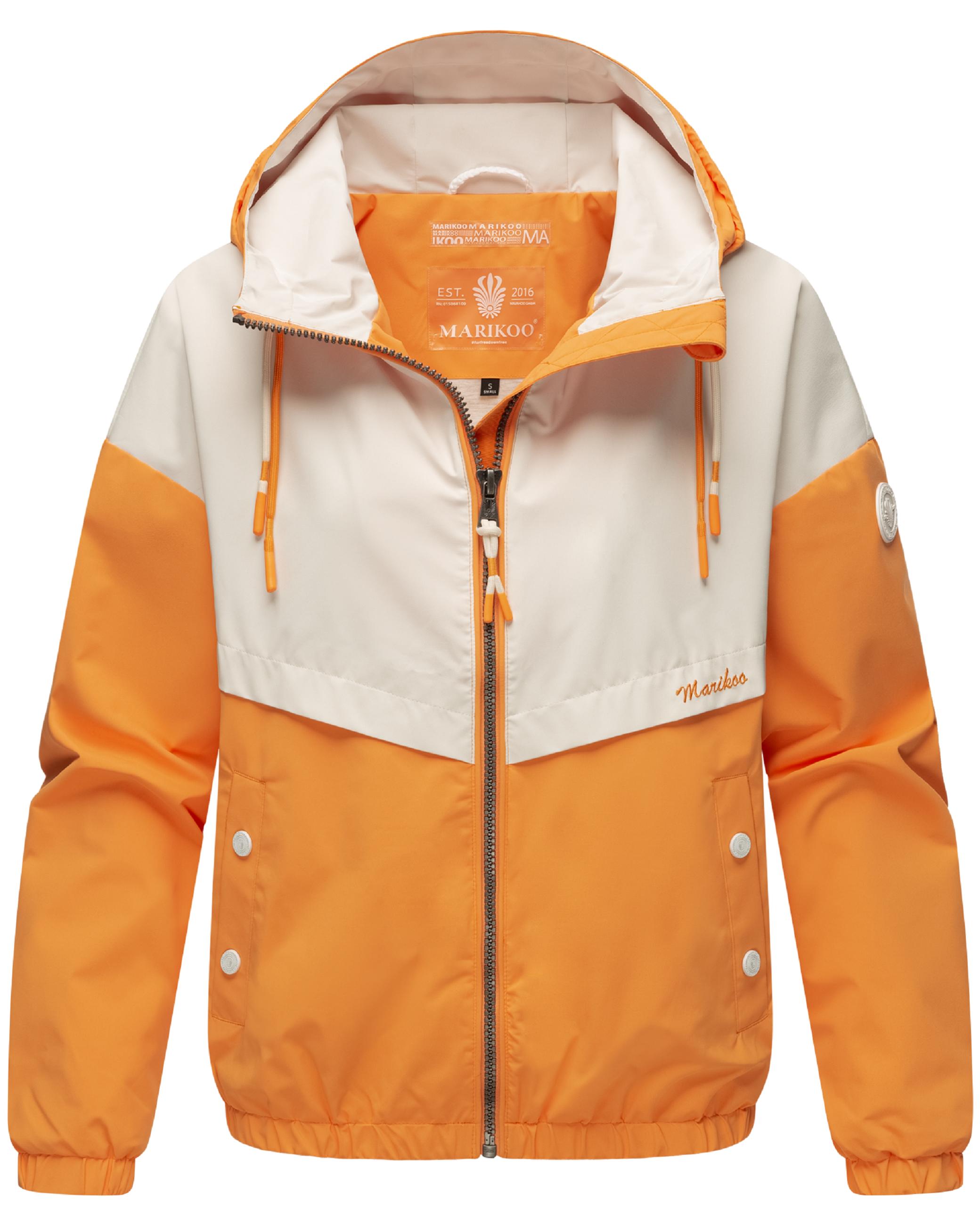 Leichte Bomberjacke mit Kapuze "Liubkaa" Apricot Sorbet