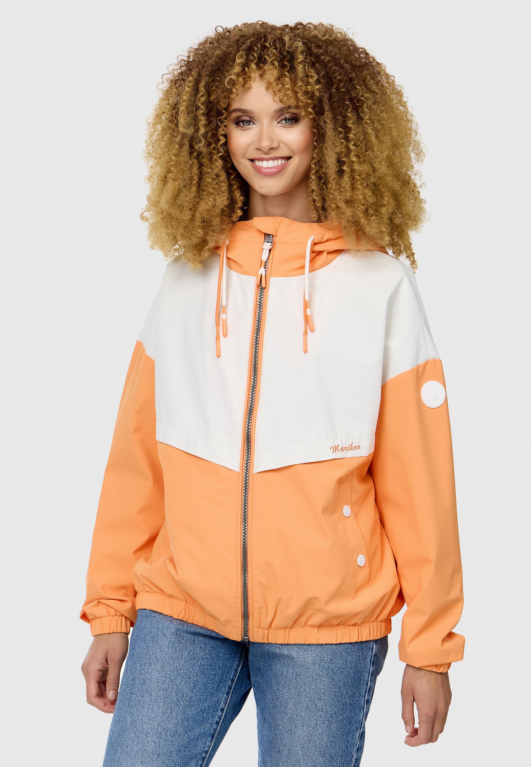 Leichte Bomberjacke mit Kapuze "Liubkaa" Apricot Sorbet