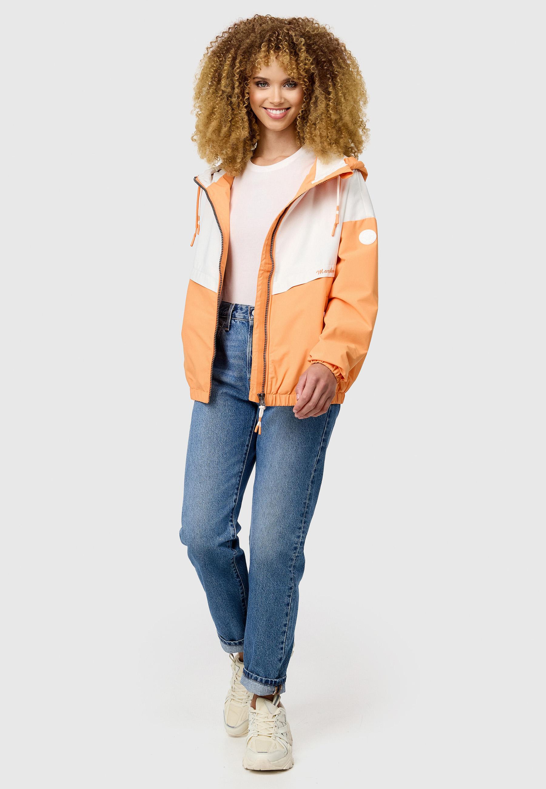 Leichte Bomberjacke mit Kapuze "Liubkaa" Apricot Sorbet