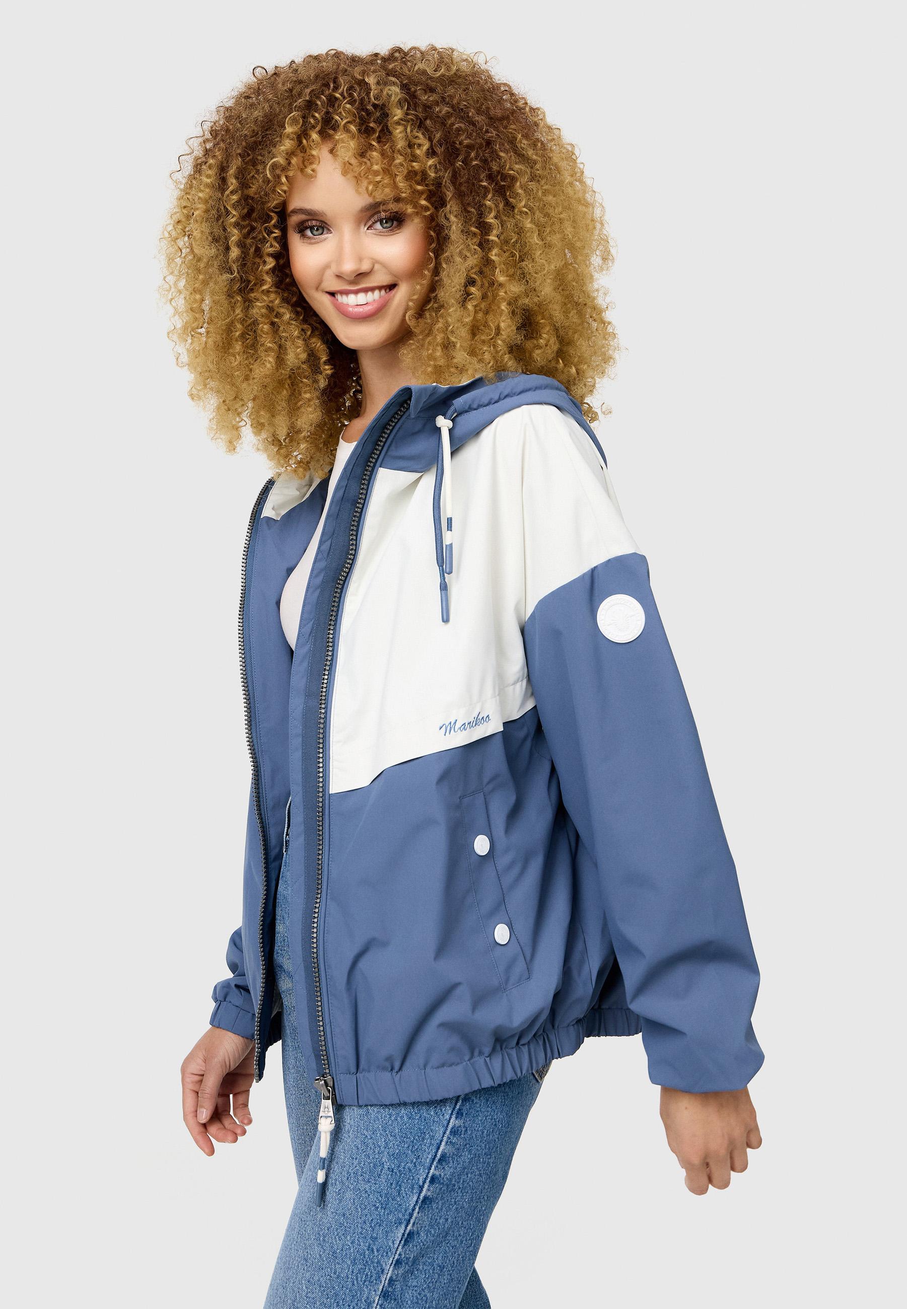 Leichte Bomberjacke mit Kapuze "Liubkaa" Dusty Blue