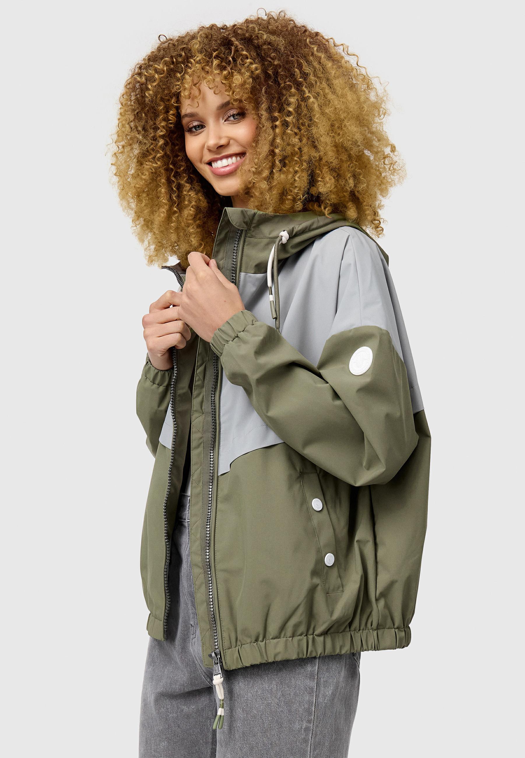 Leichte Bomberjacke mit Kapuze "Liubkaa" Dusty Olive