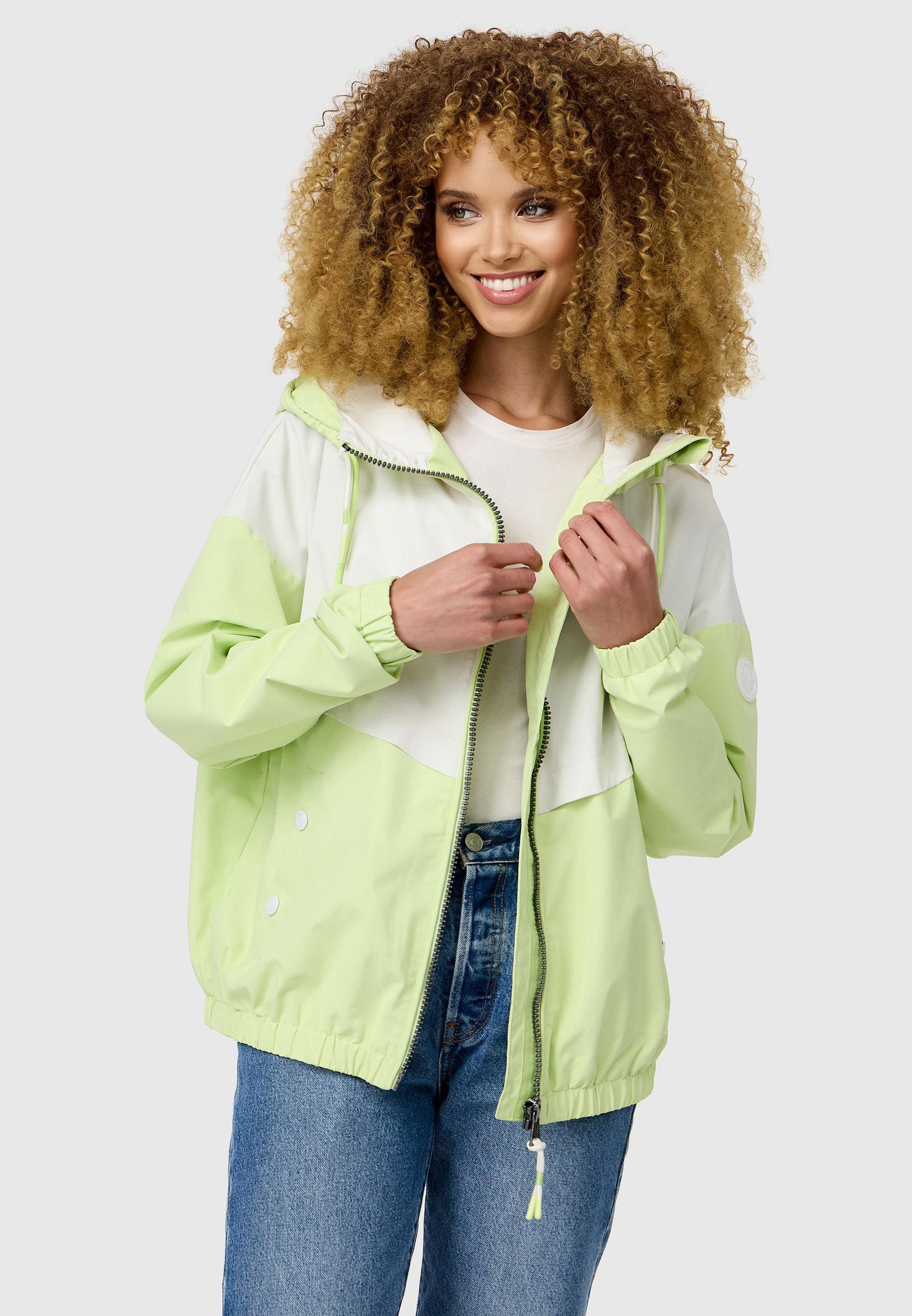 Leichte Bomberjacke mit Kapuze "Liubkaa" Pastel Lime