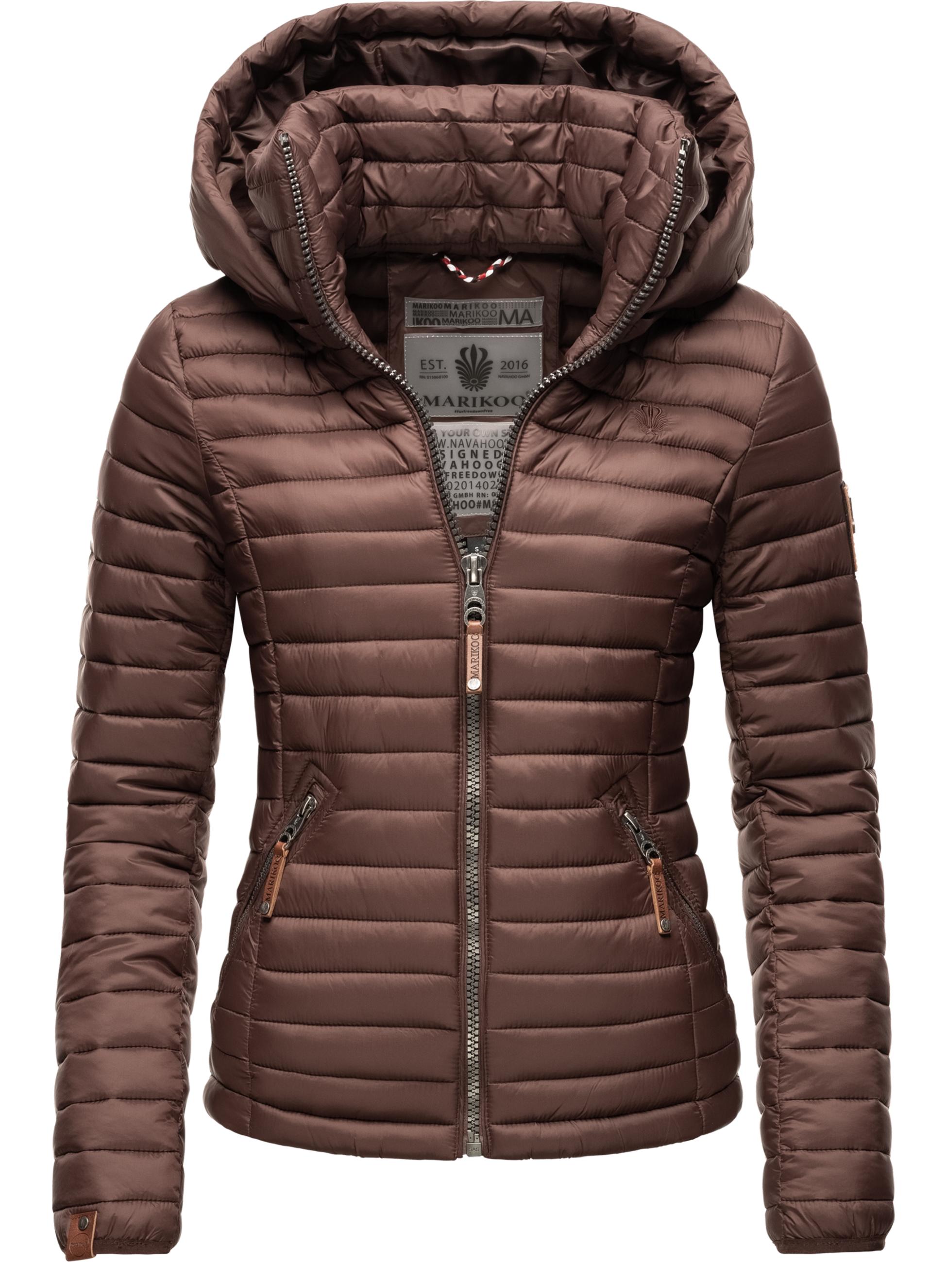 Leichte Steppjacke mit Kapuze "Löwenbaby" Chocolate