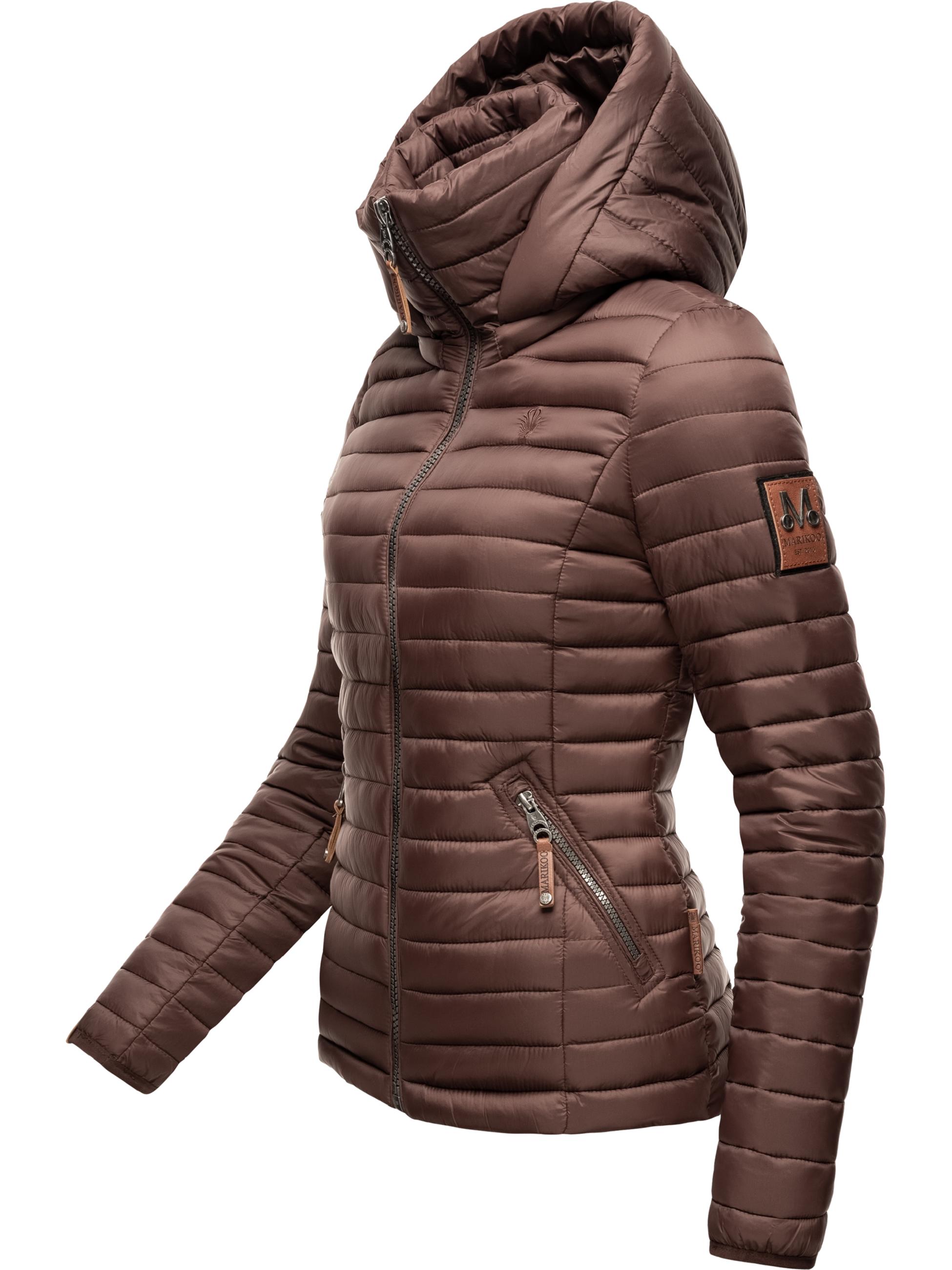 Leichte Steppjacke mit Kapuze "Löwenbaby" Chocolate