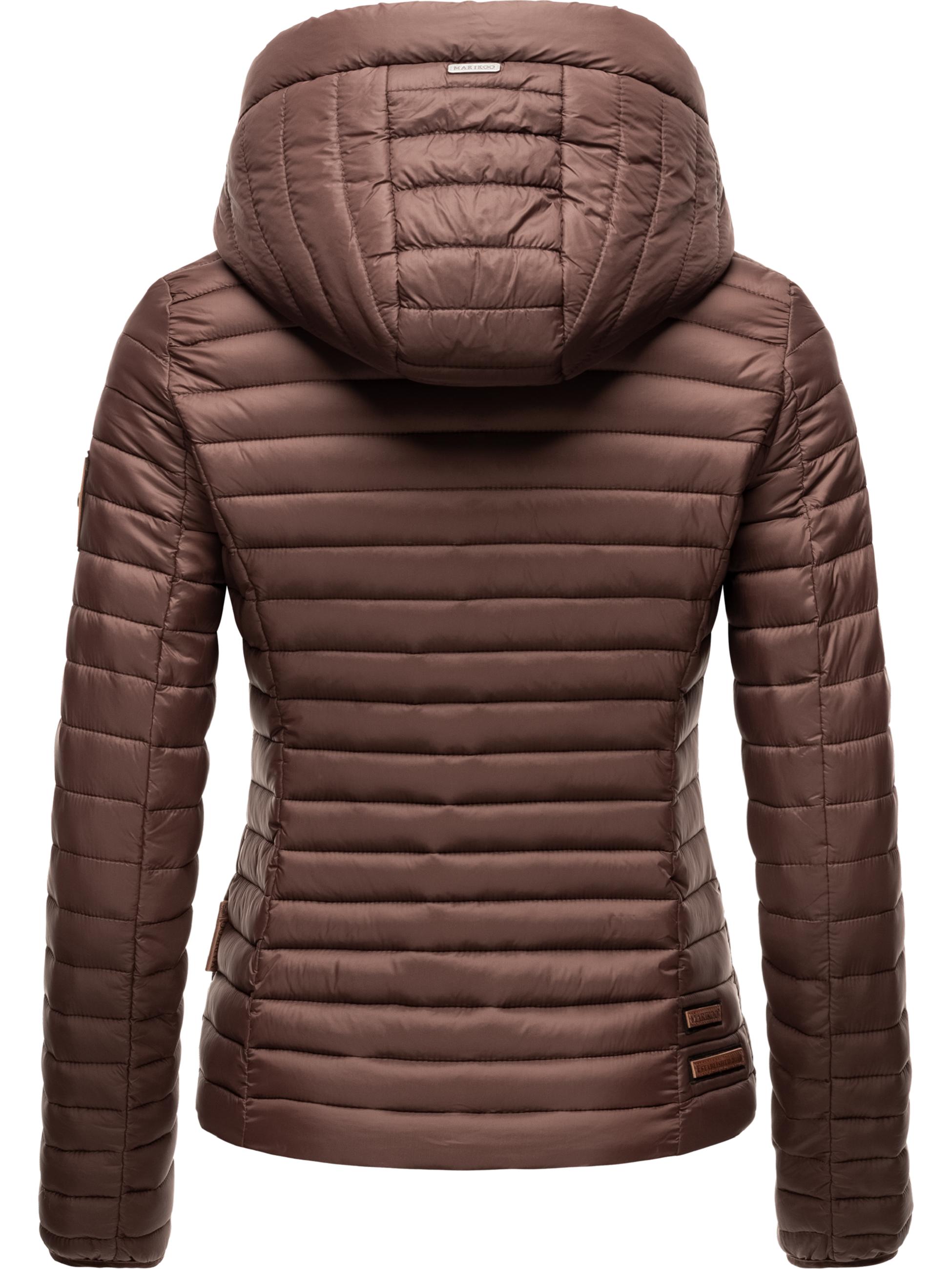 Leichte Steppjacke mit Kapuze "Löwenbaby" Chocolate